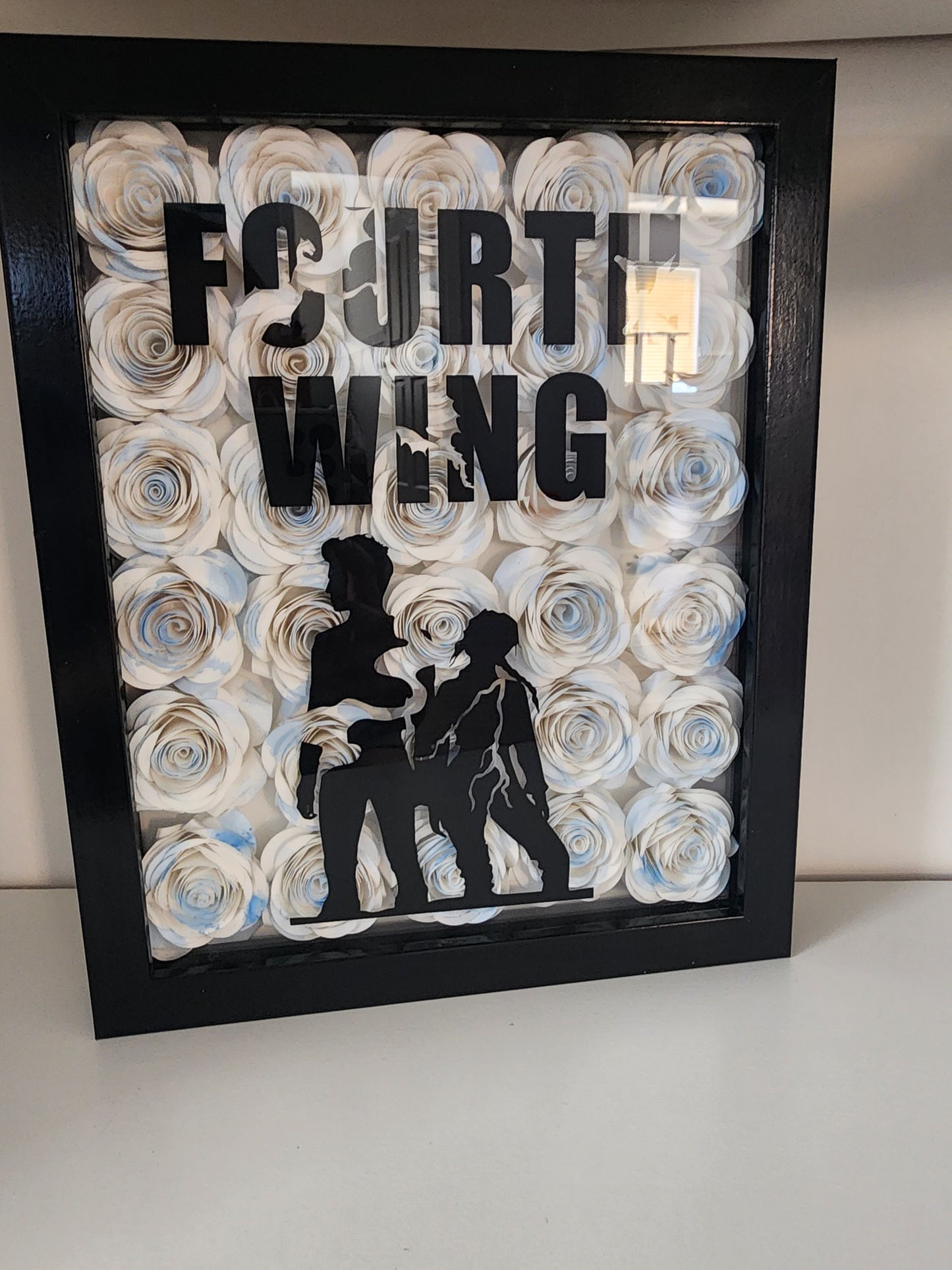 8" × 10" Fourth Wing Inspired Floral Shadow Box