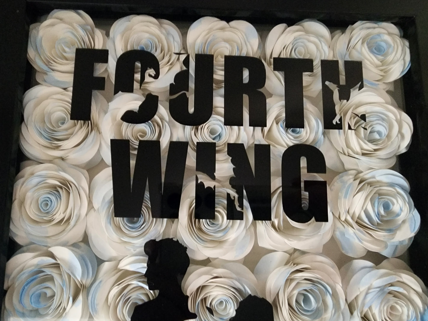 8" × 10" Fourth Wing Inspired Floral Shadow Box