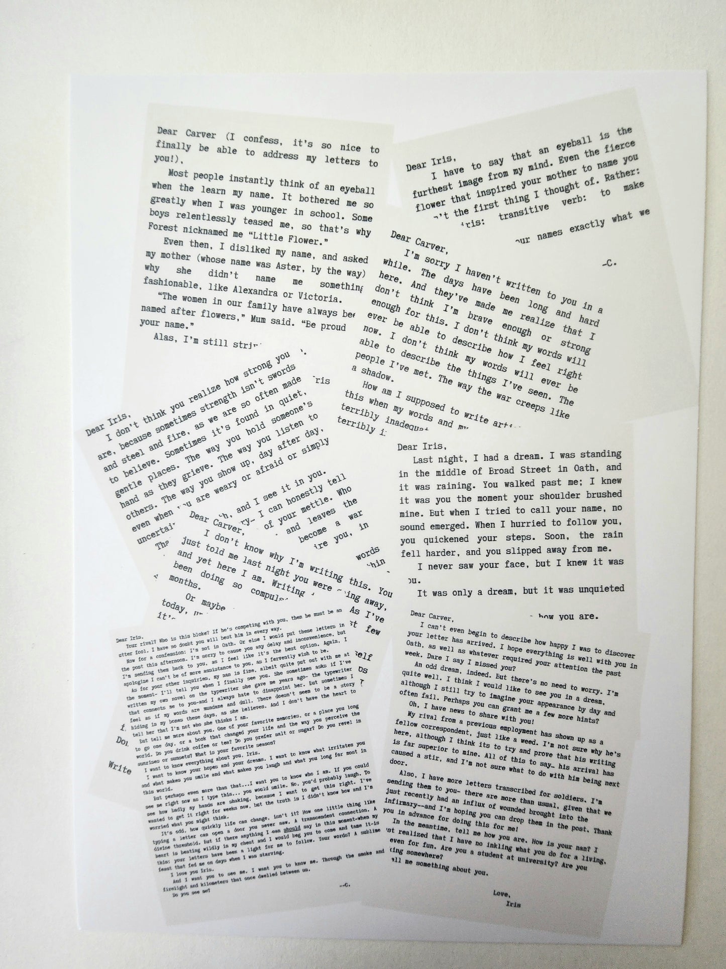 The Letters Art Print