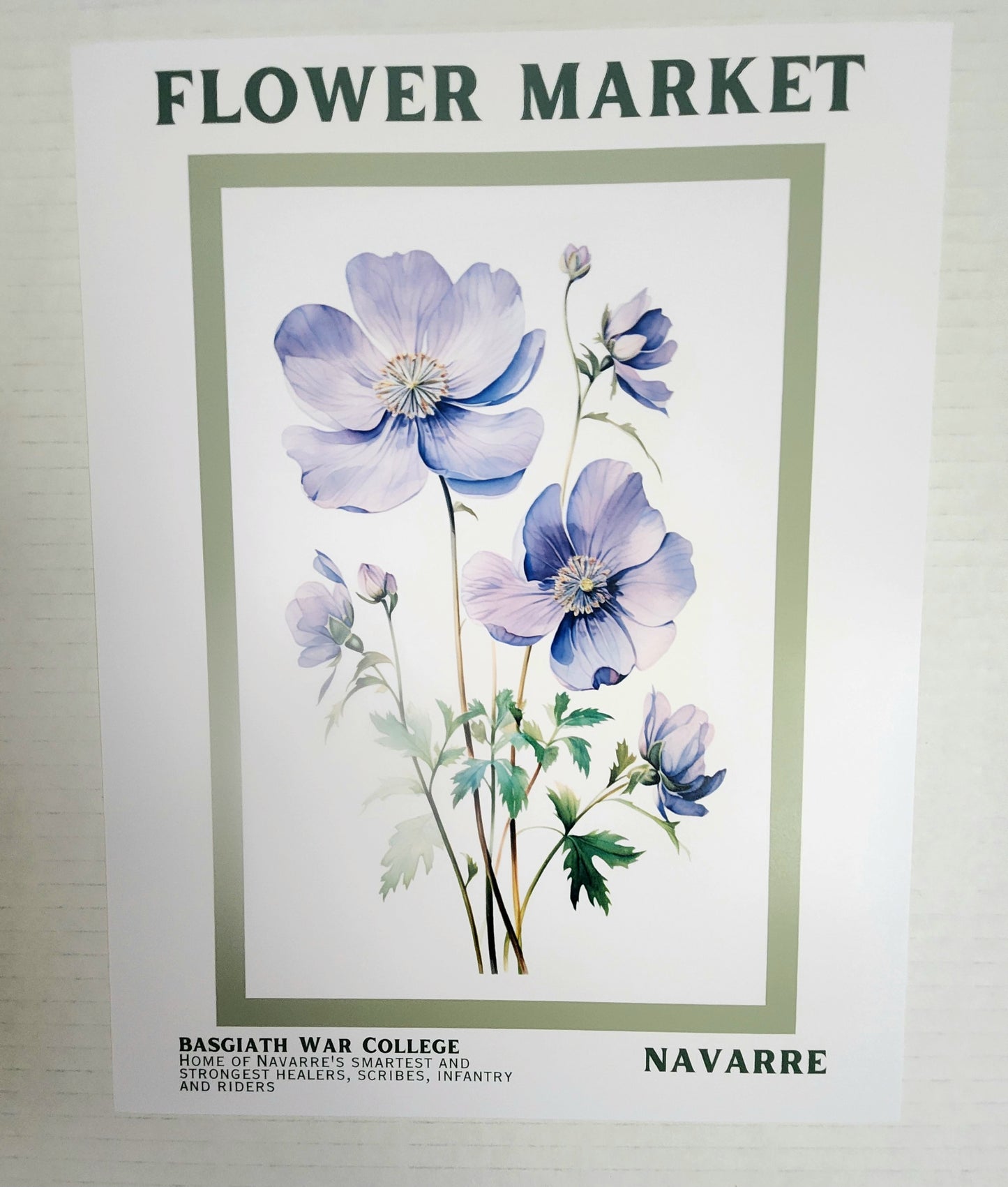 Flower Market Navarre Art Print