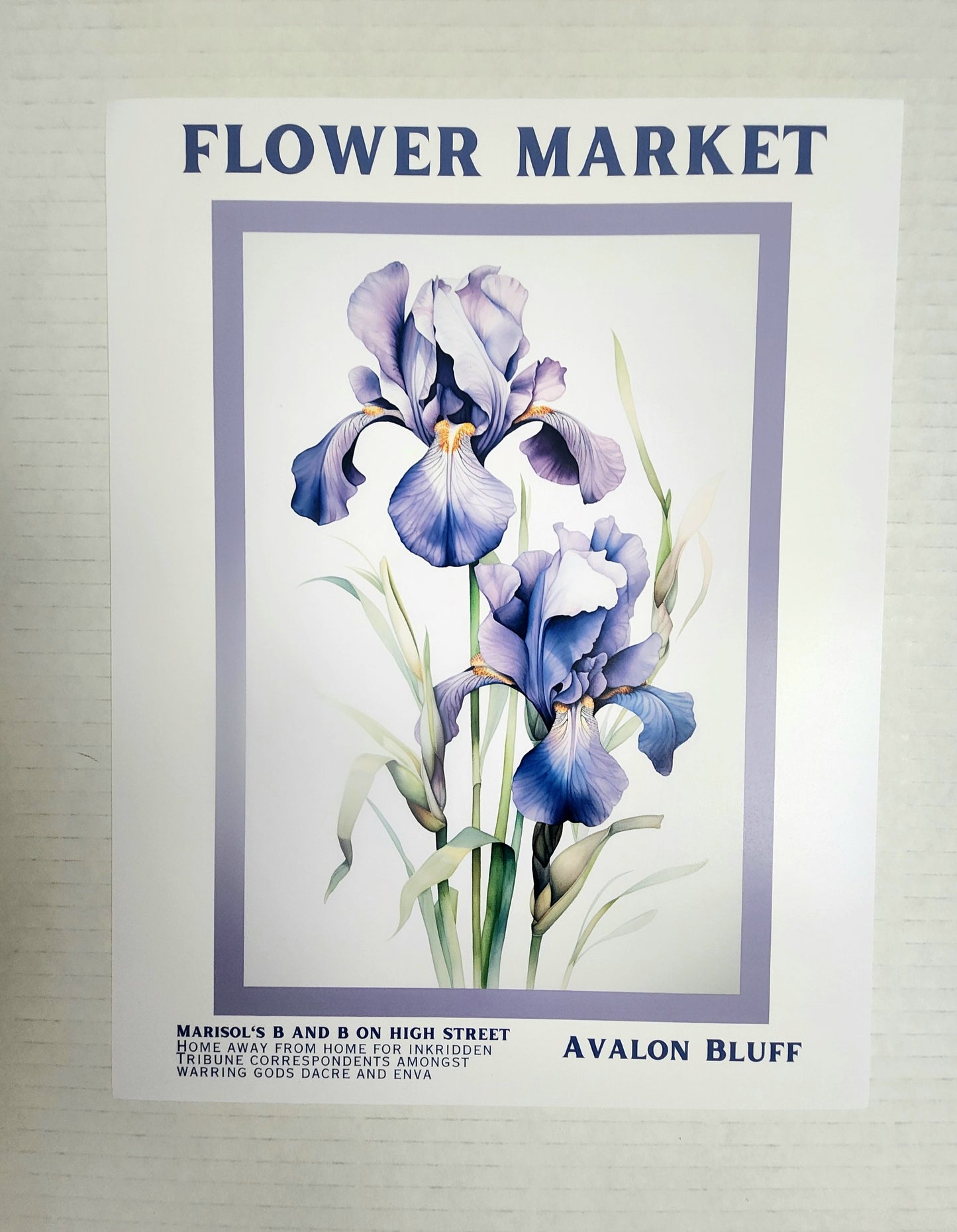 Flower Market Avalon Bluff Art Print