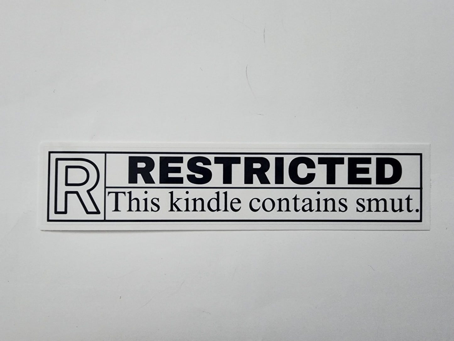 Rated R Sticker