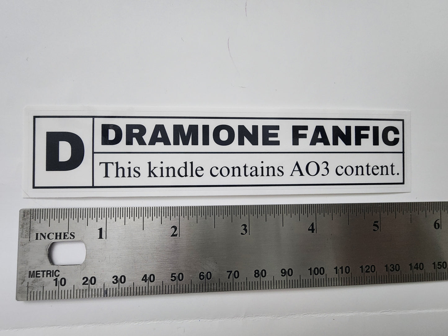 Rated D Sticker