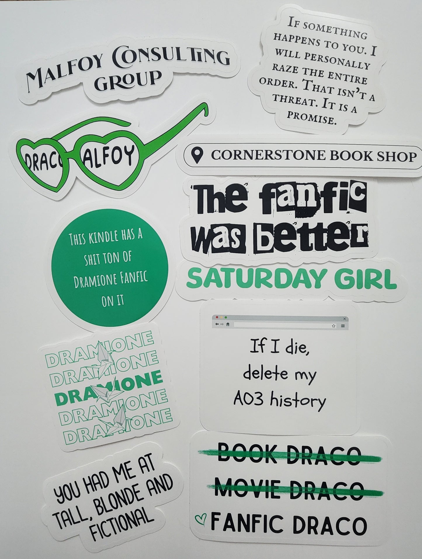 Dramione Kindle Mini Sticker Pack V2