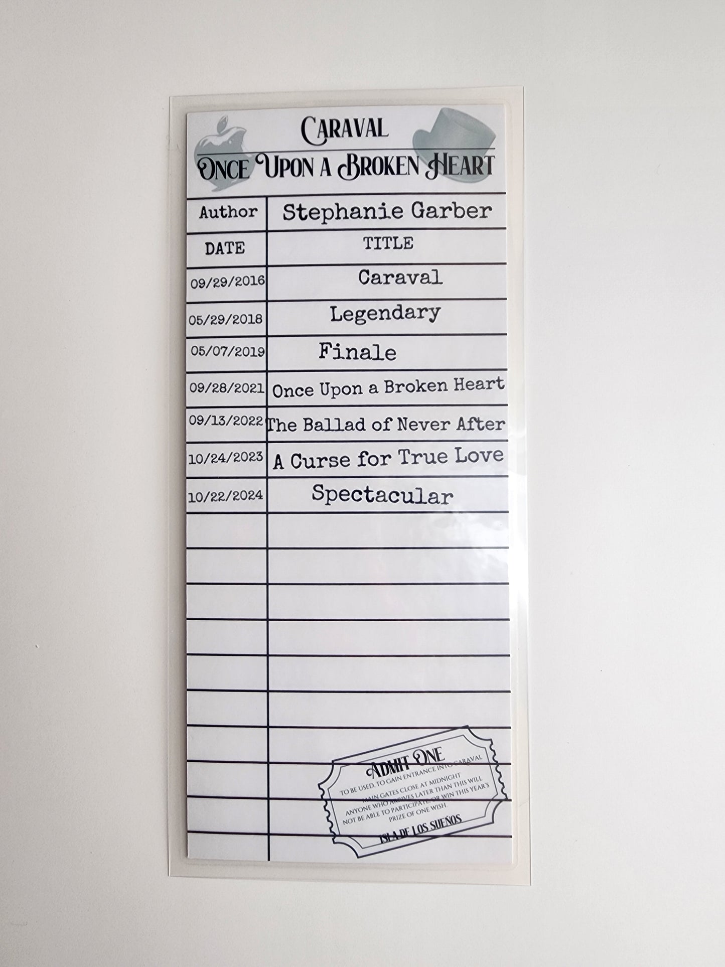 Garber Library Card Inspired Bookmark