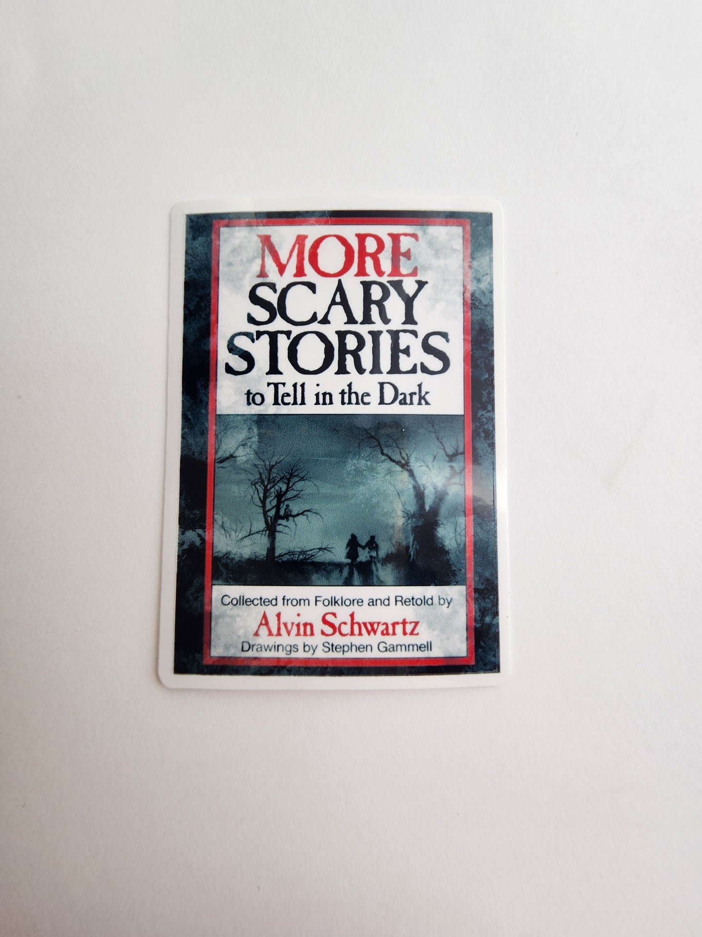 Mini Distressed Scary Book Sticker