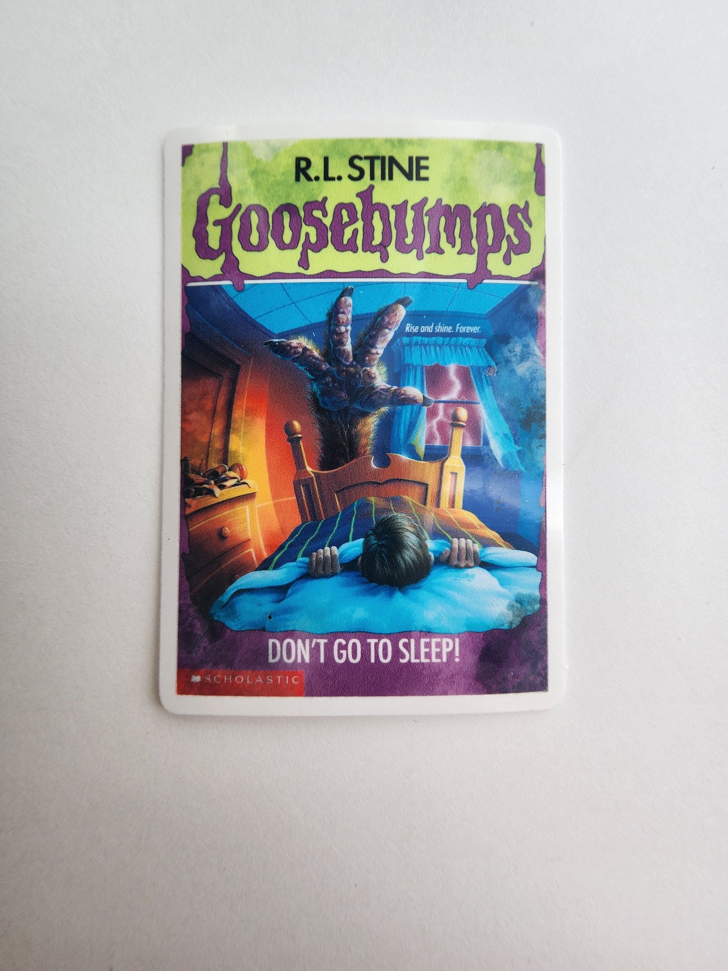 Mini Distressed Horror Book Sticker