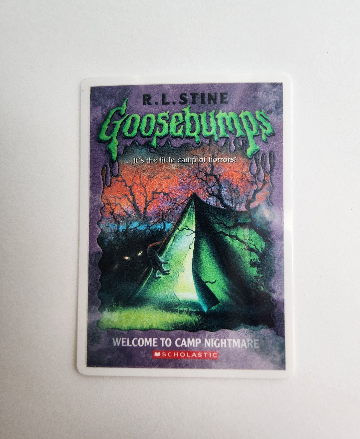 Mini Distressed Horror Book Sticker