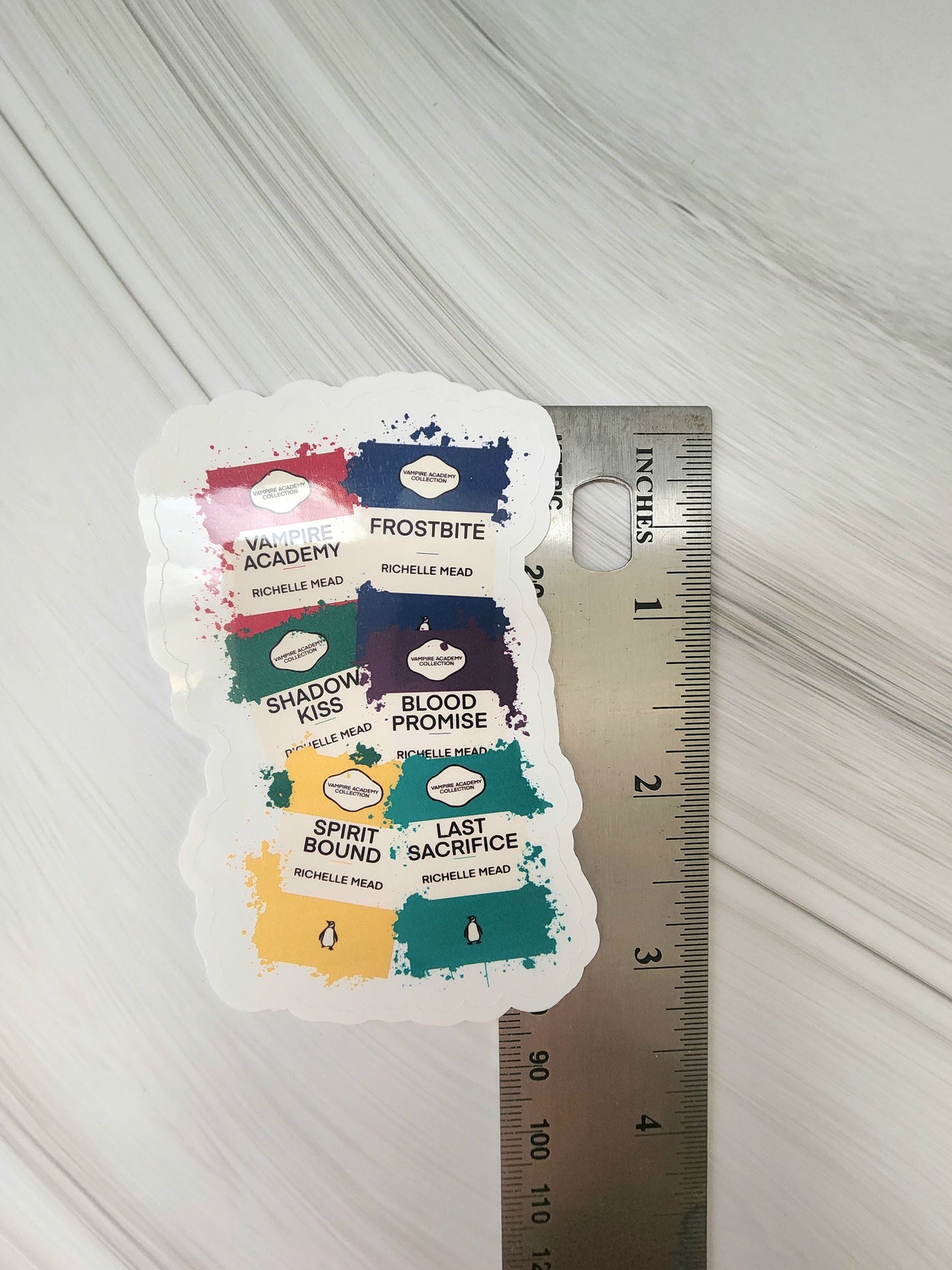 VA Ink splashed Penguin Classic Book Sticker