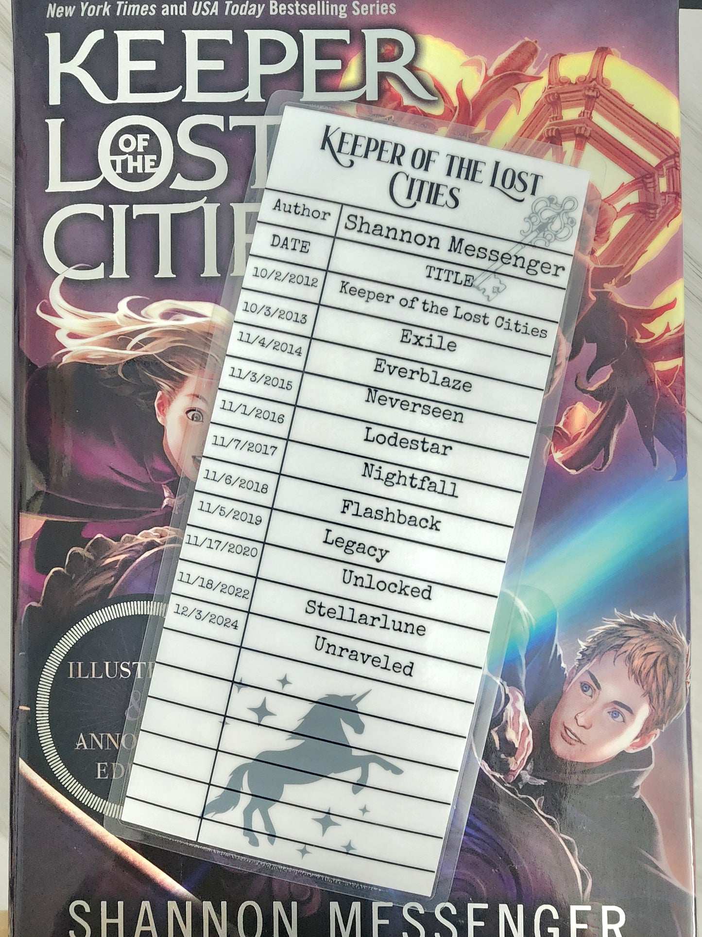 Keeper of the Lost Cities Library Card Inspired Bookmark