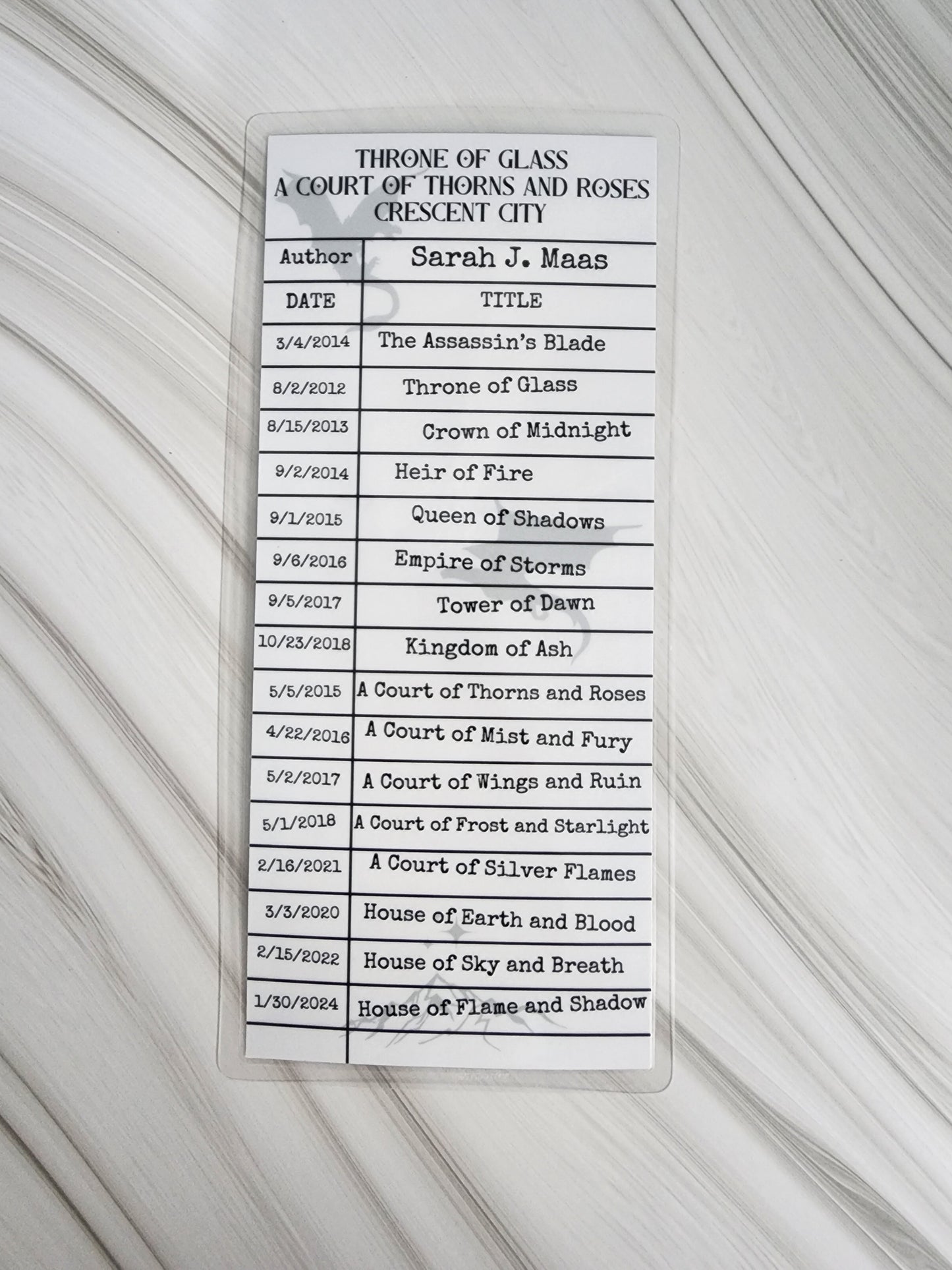 Maas World Books Library Card Inspired Bookmark