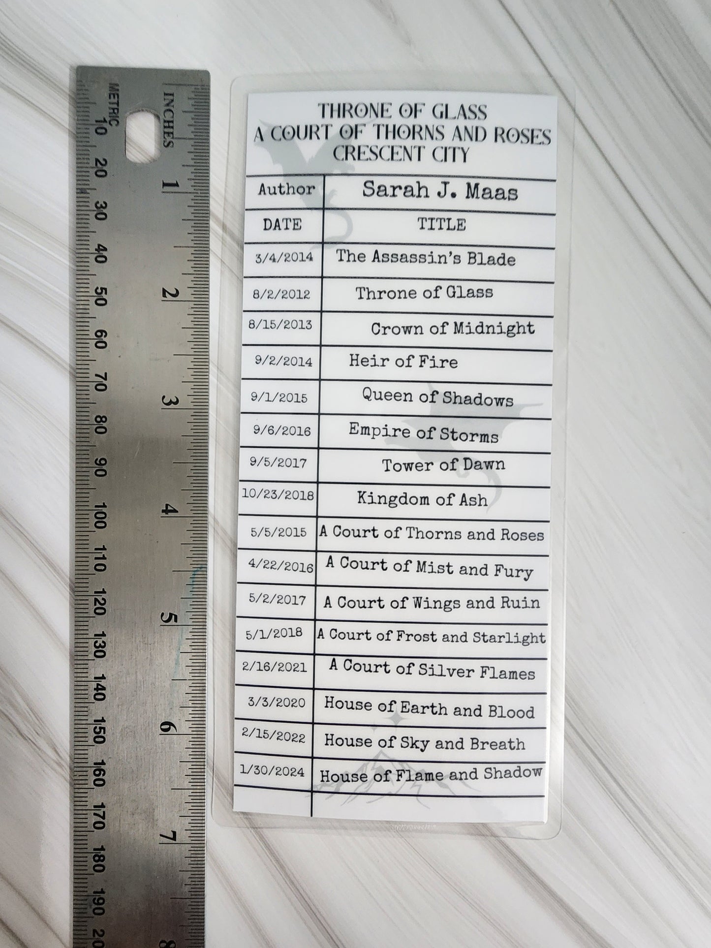 Maas World Books Library Card Inspired Bookmark