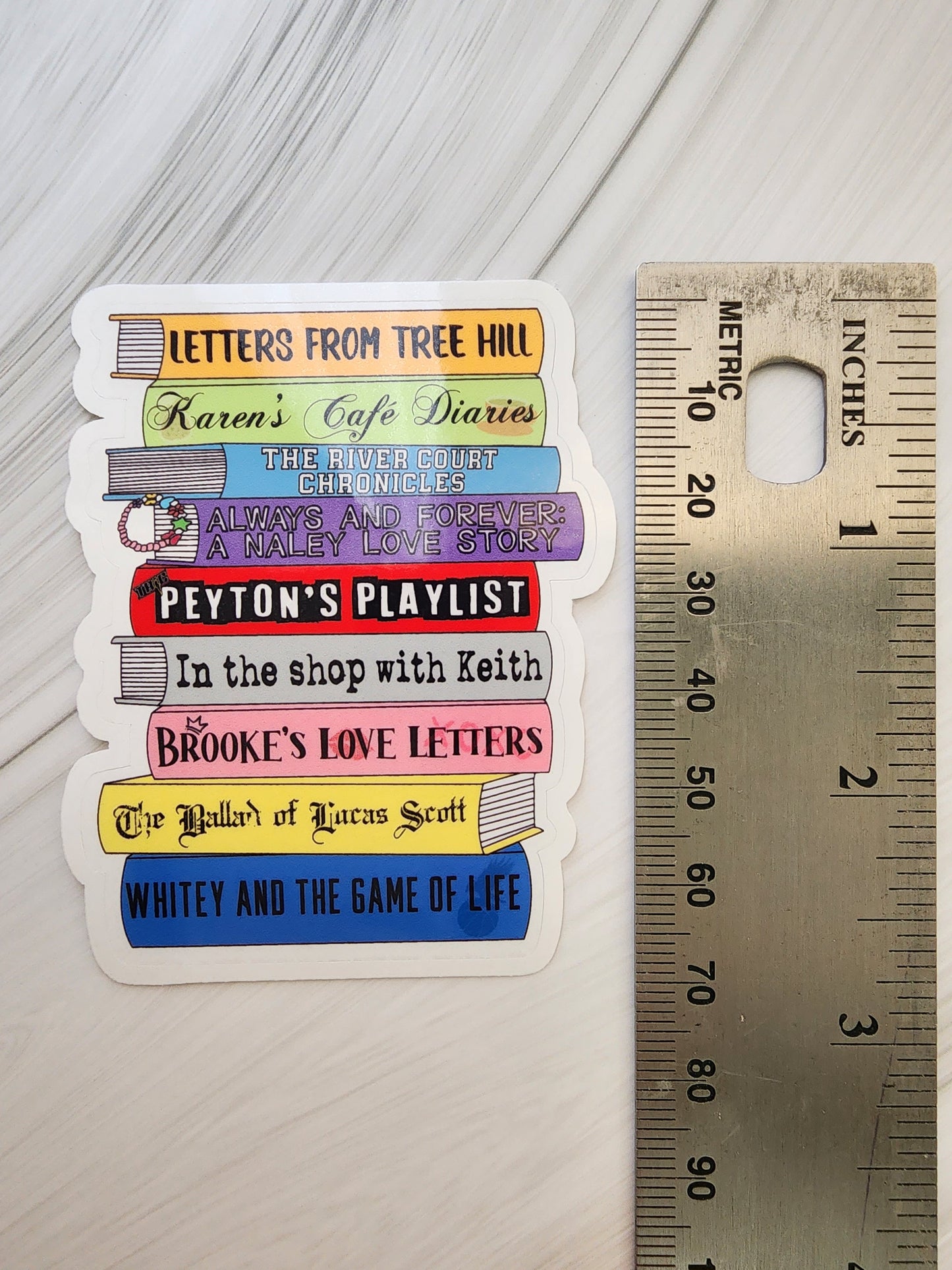 Pick your own TV Book Stack Sticker