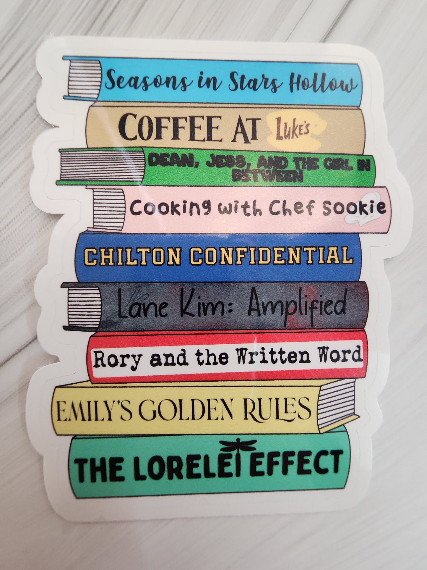 Pick your own TV Book Stack Sticker