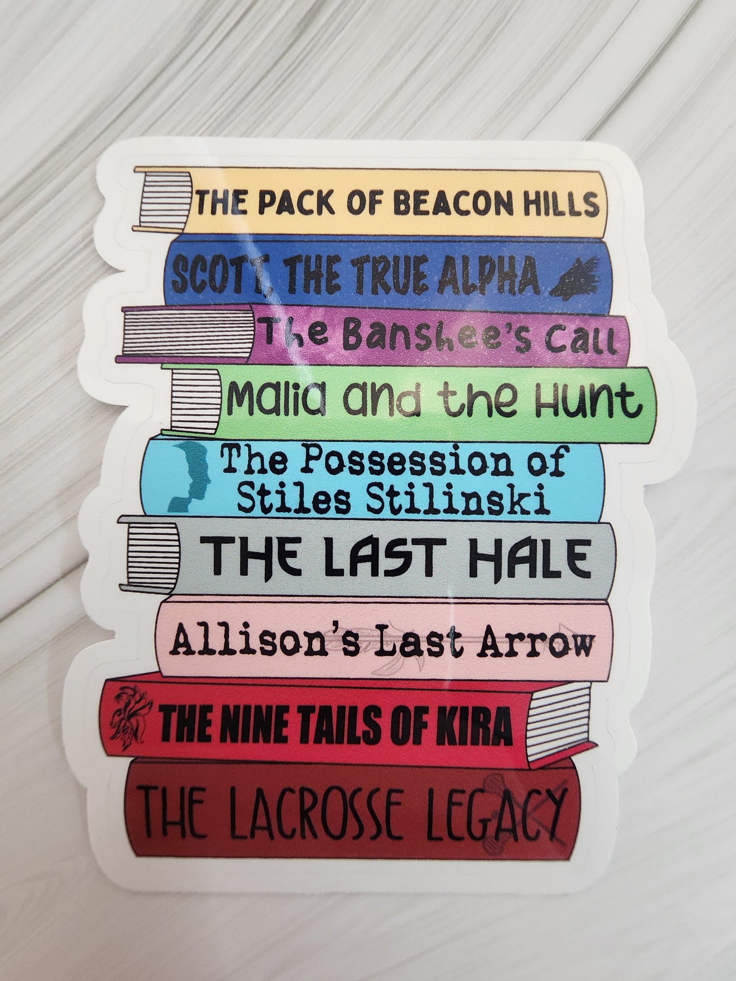 Pick your own TV Book Stack Sticker
