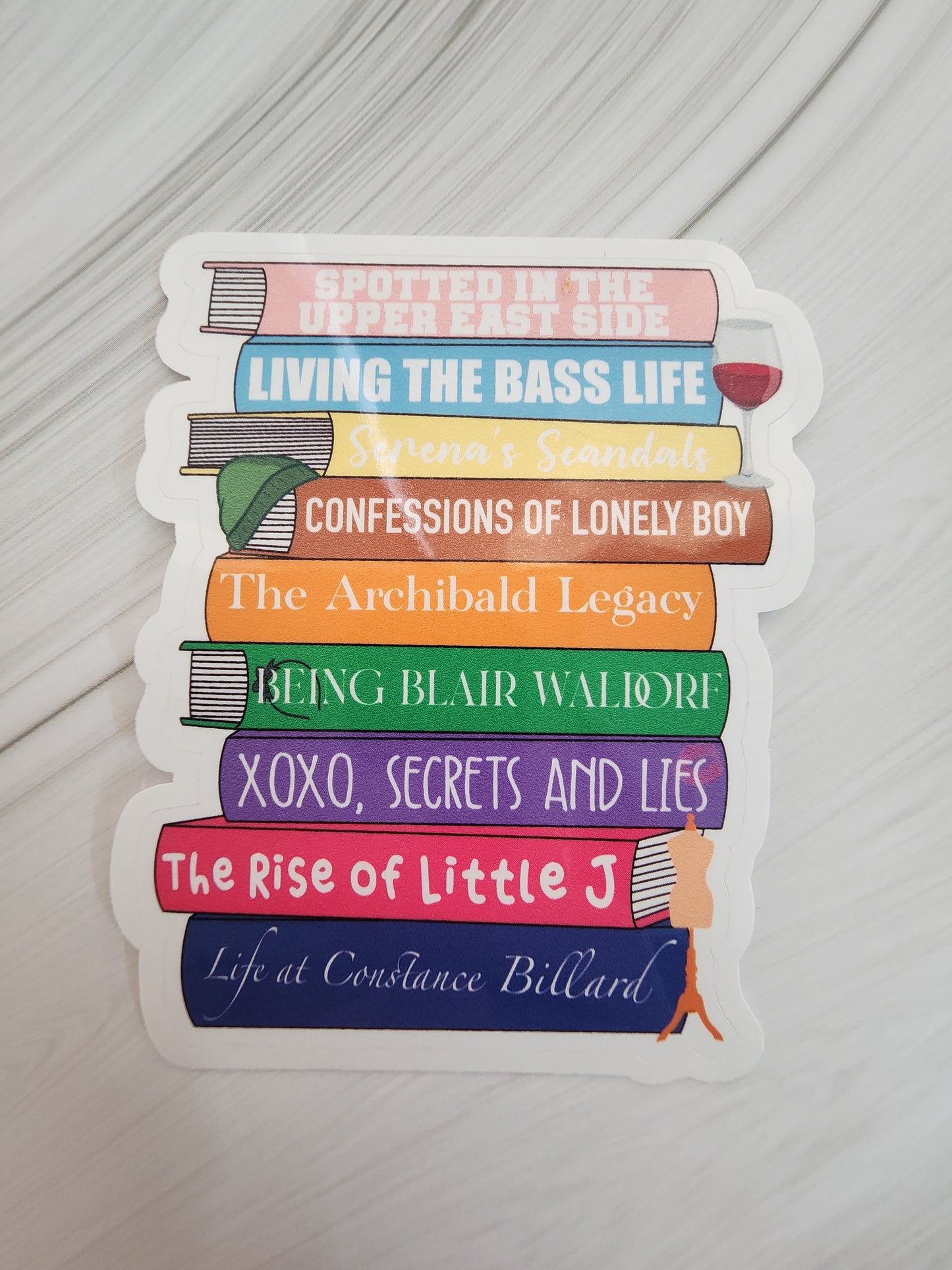 Pick your own TV Book Stack Sticker