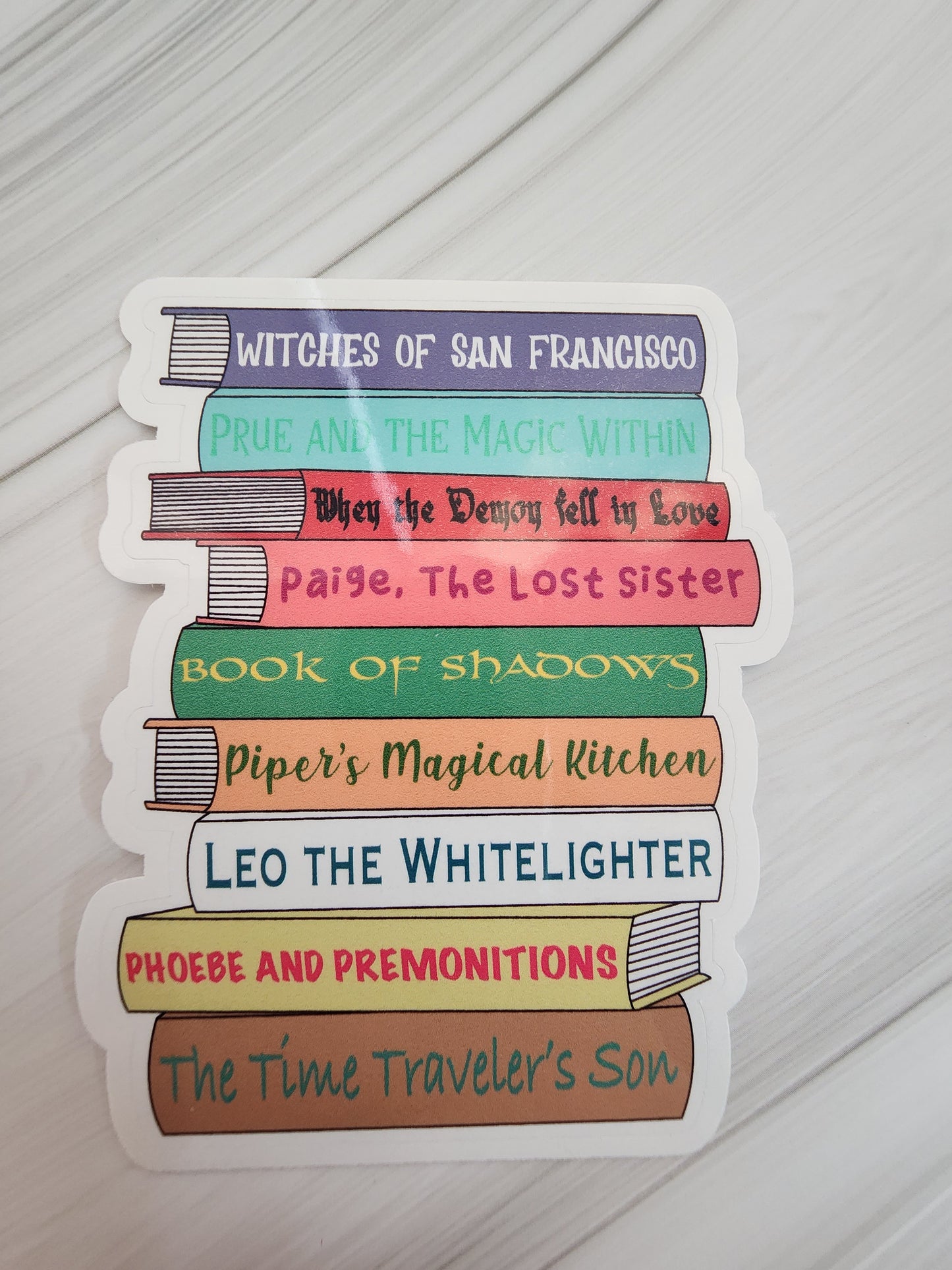 Pick your own TV Book Stack Sticker