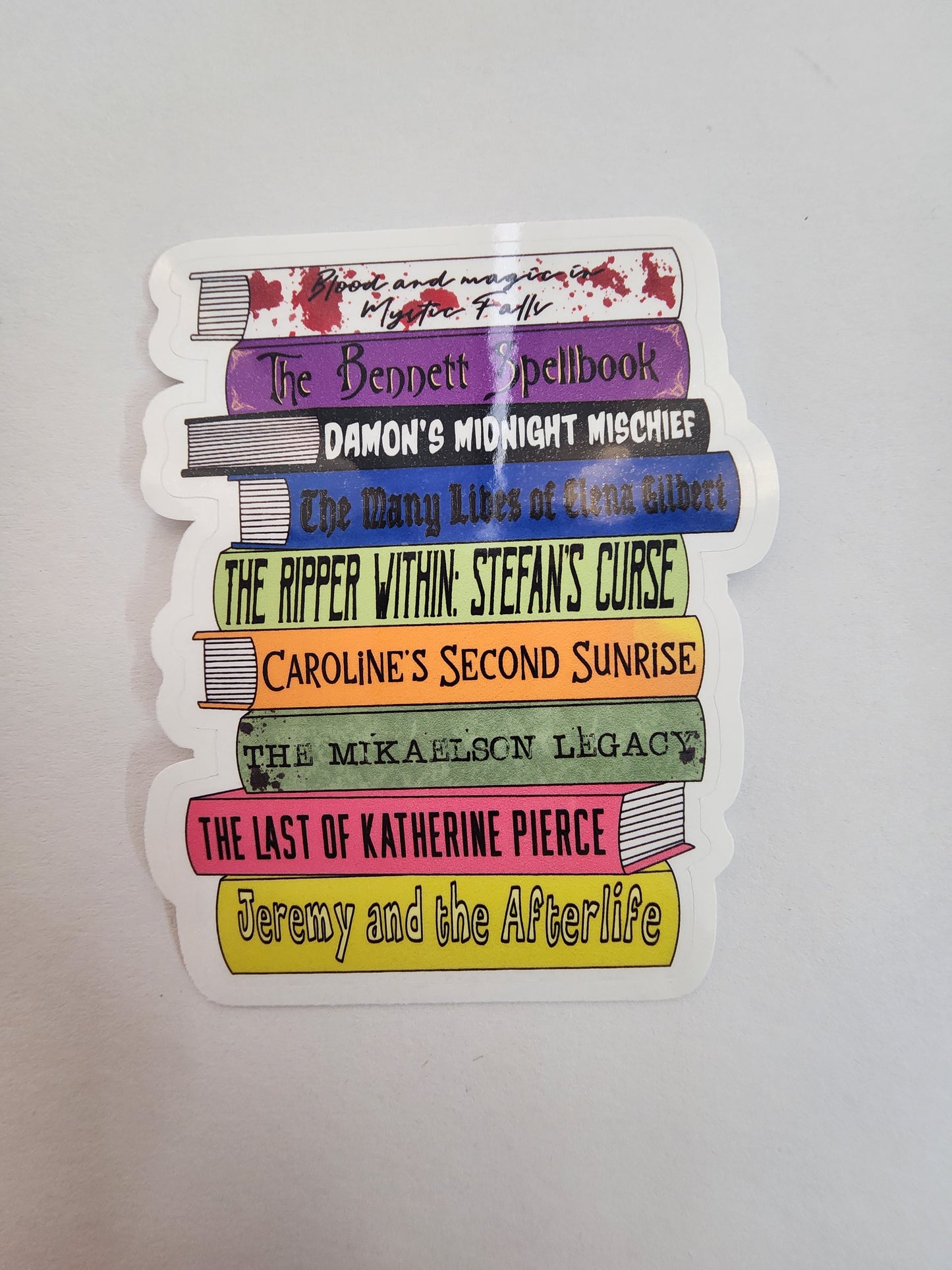 Pick your own TV Book Stack Sticker