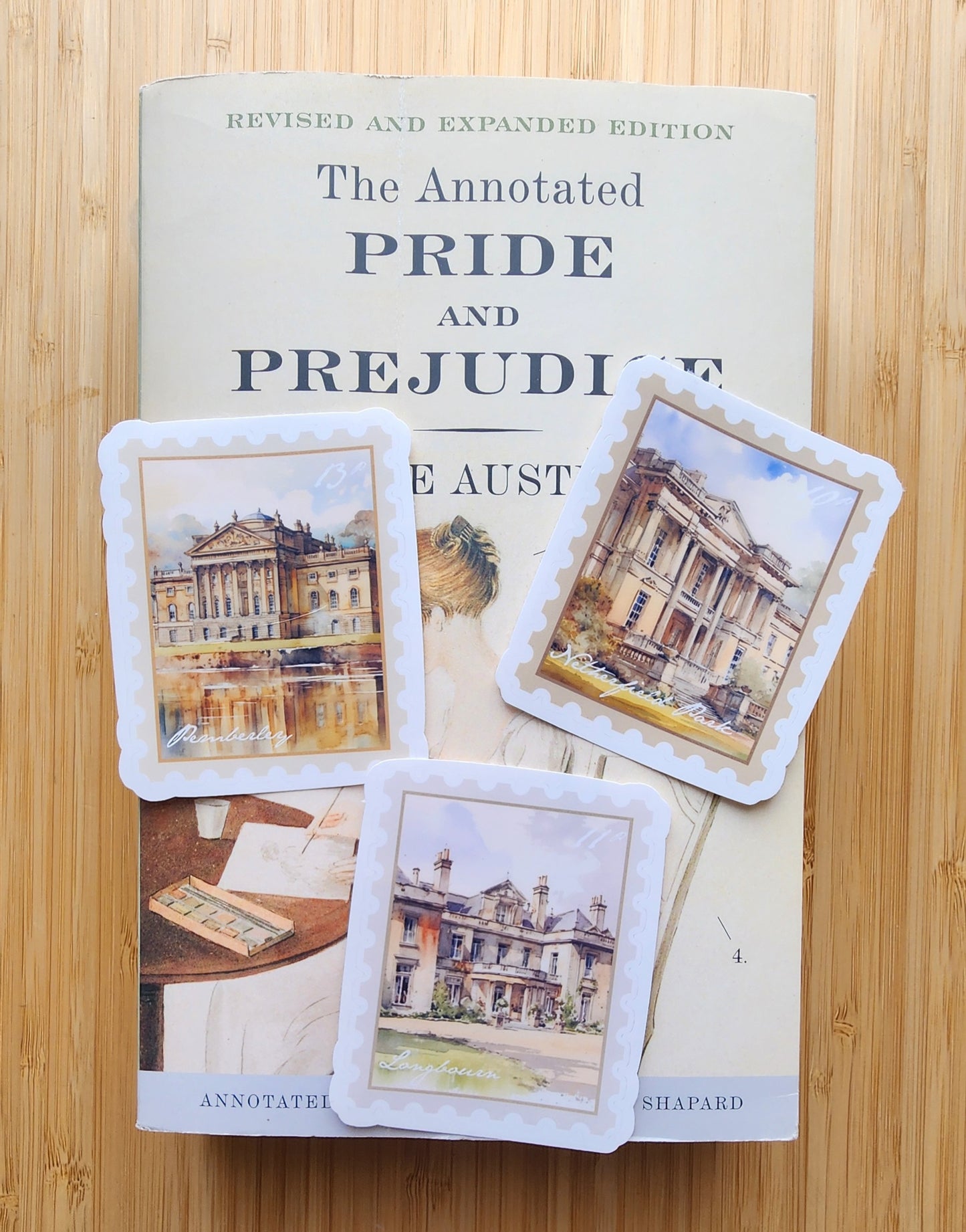 Pride and Prejudice Stamp Sticker