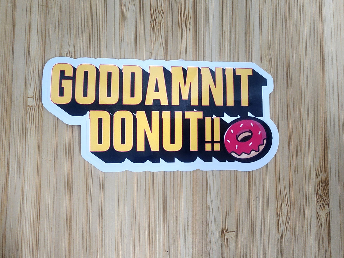 Goddamnit Donut Sticker