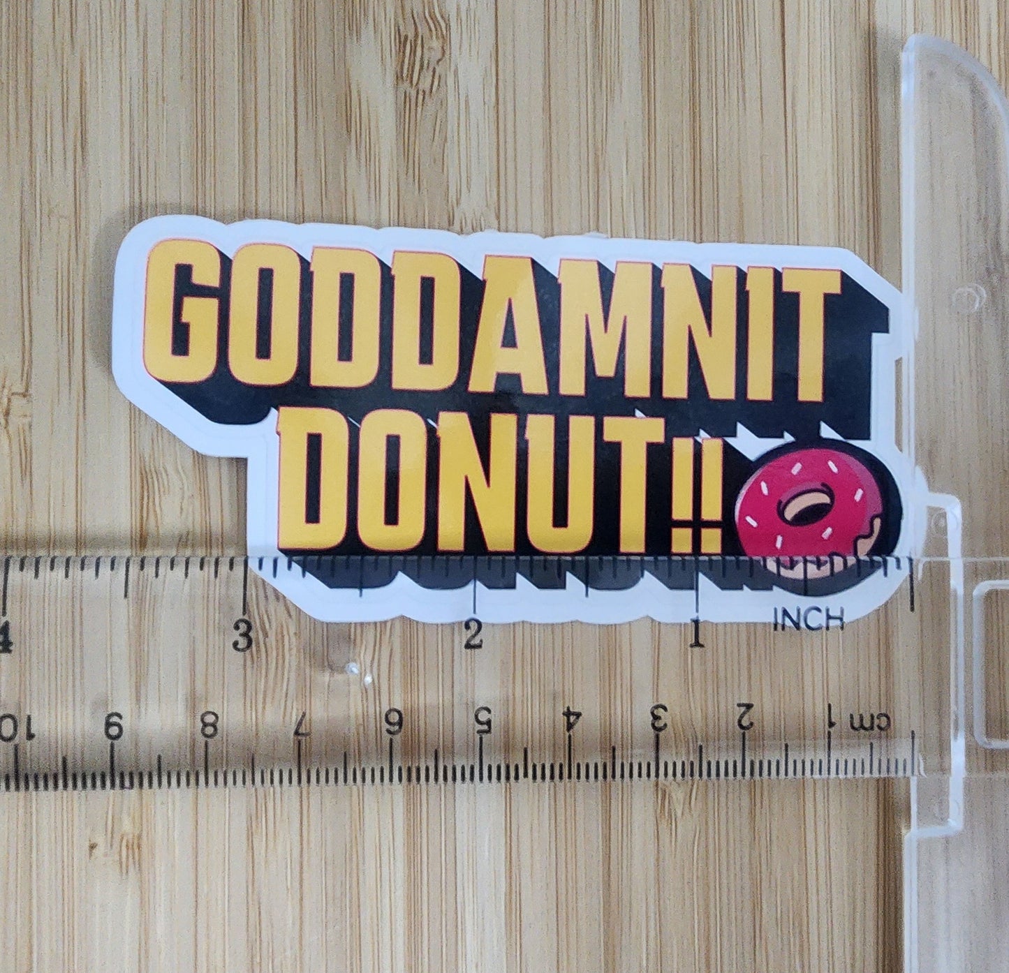Goddamnit Donut Sticker