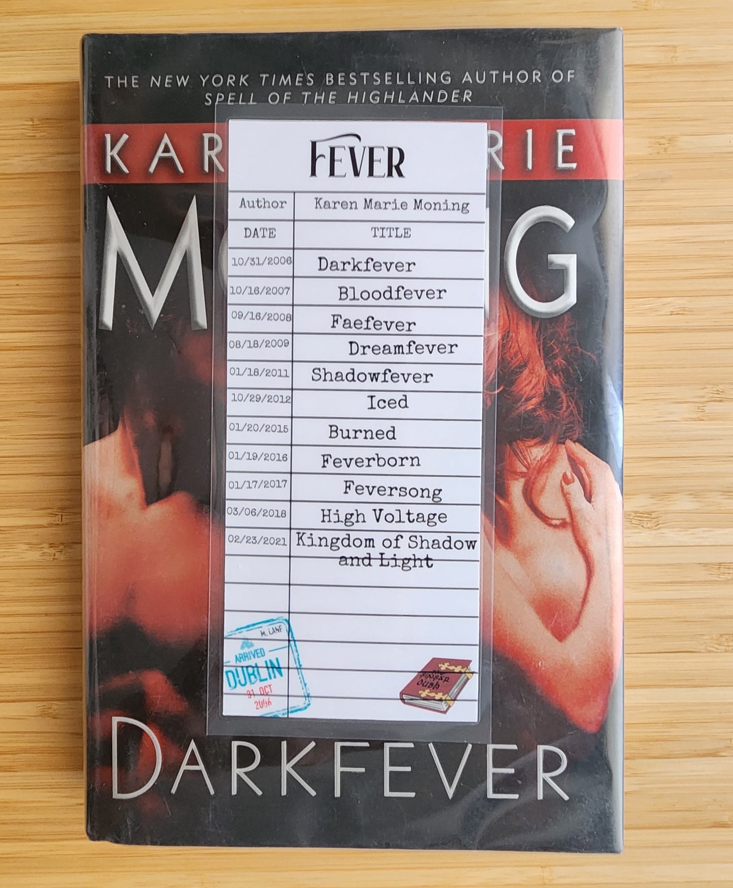 Fever Library Card Inspired Bookmark