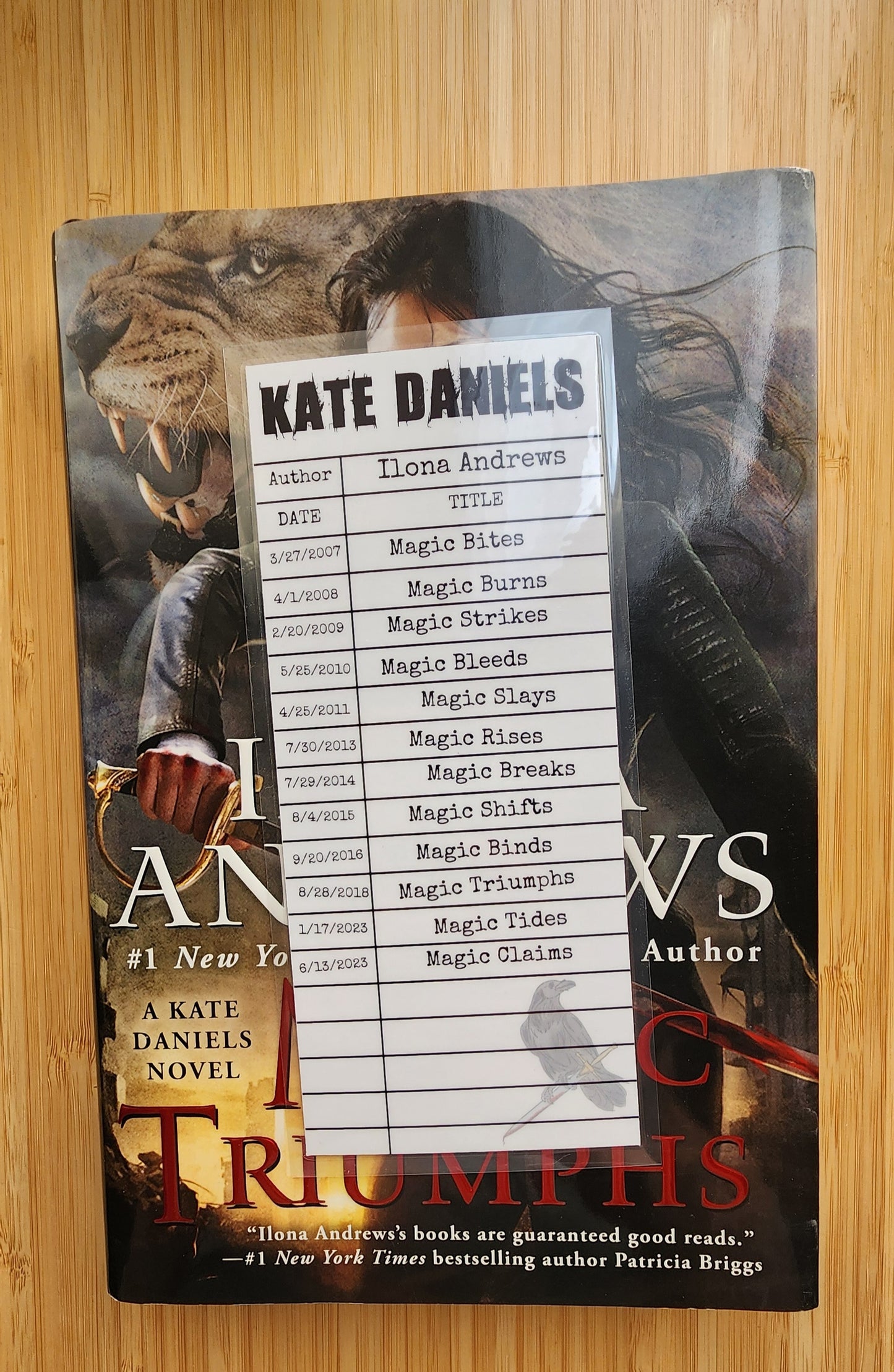 KD Library Card Inspired Bookmark