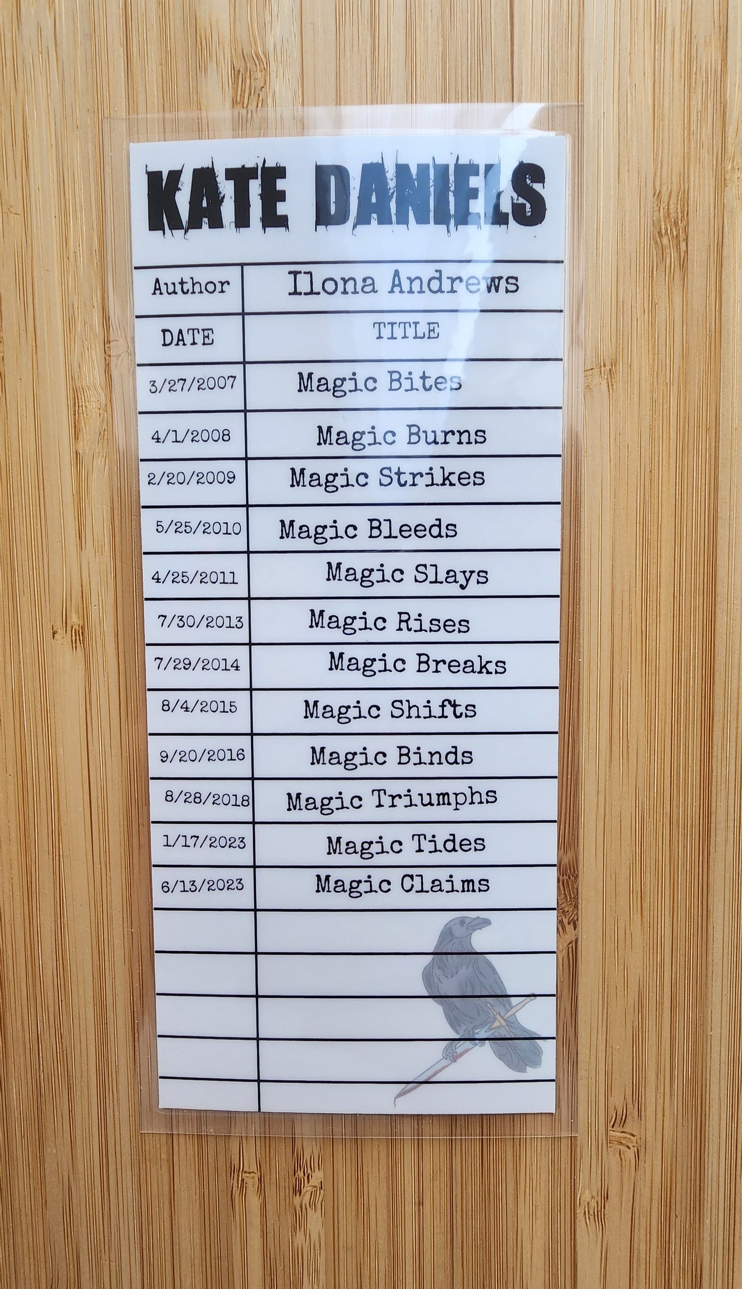 KD Library Card Inspired Bookmark