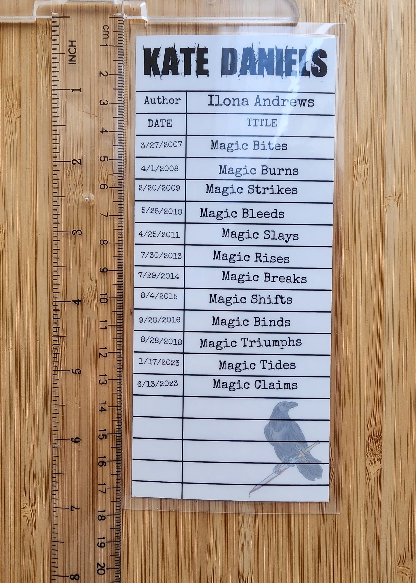 KD Library Card Inspired Bookmark