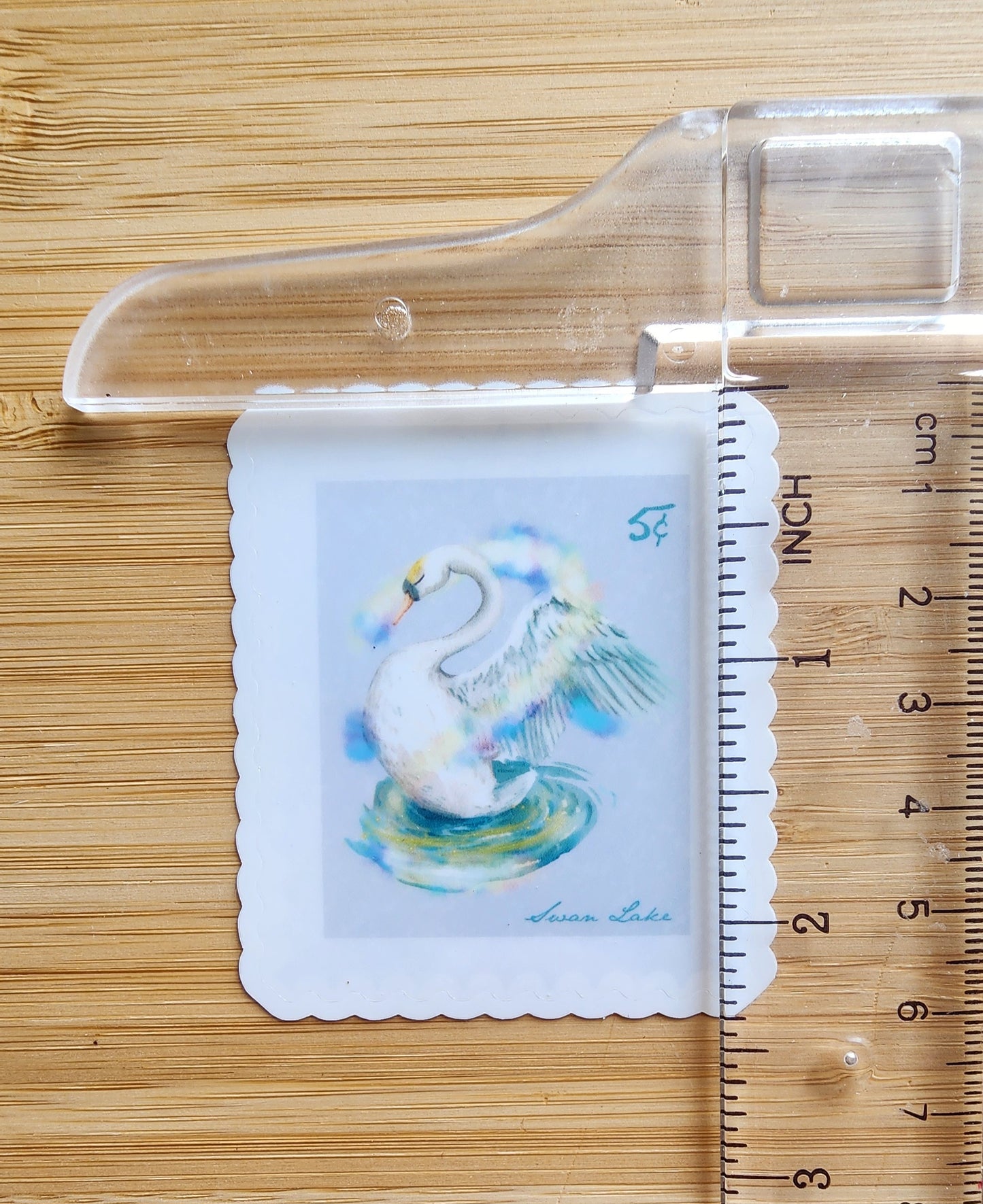Swan Lake Stamp Sticker