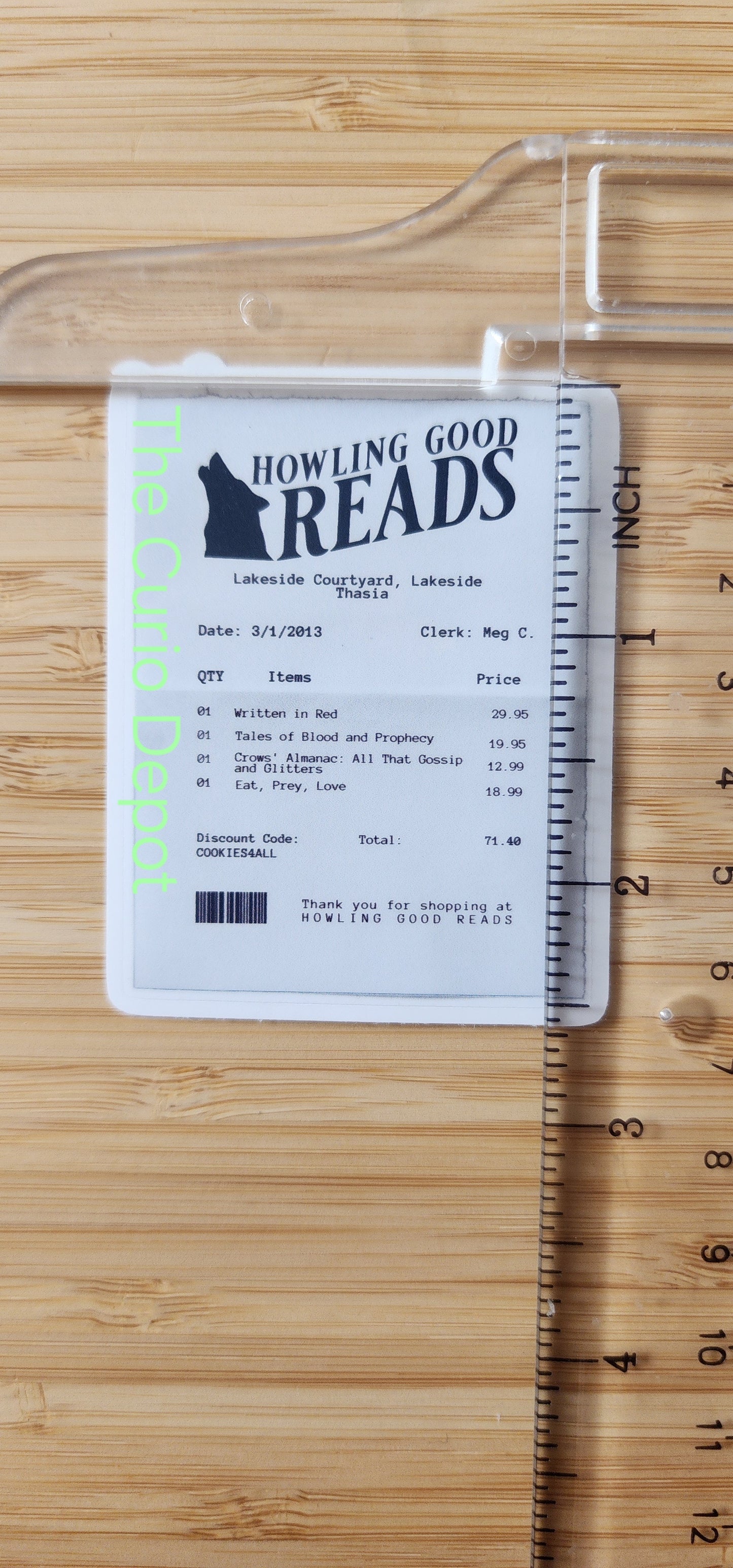 Howling Good Reads Receipt Sticker