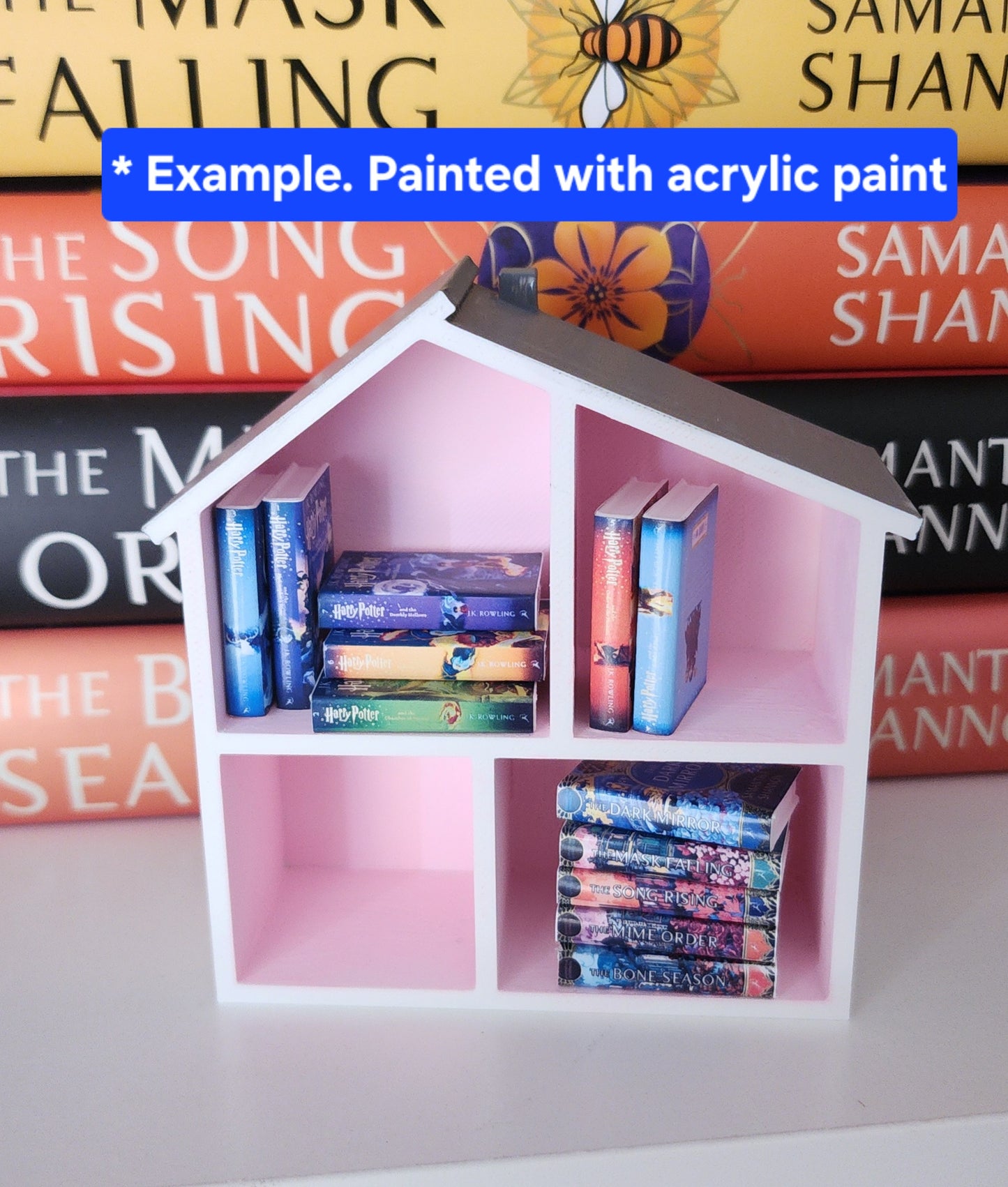 4" 3D Printed Miniature Dollhouse Shelf