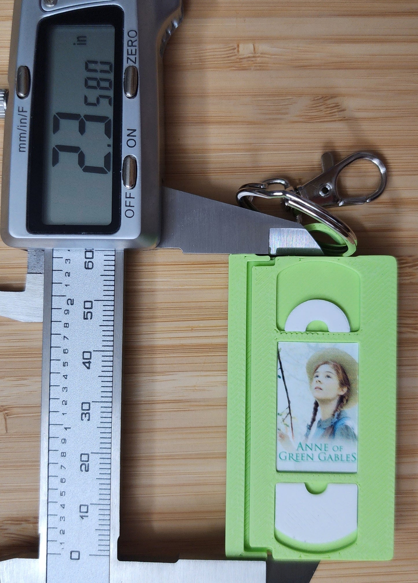 2" 3D Printed Anne Miniature VHS Keychain | 80s 90s Nostalgia For Birthday Gift Party Favor