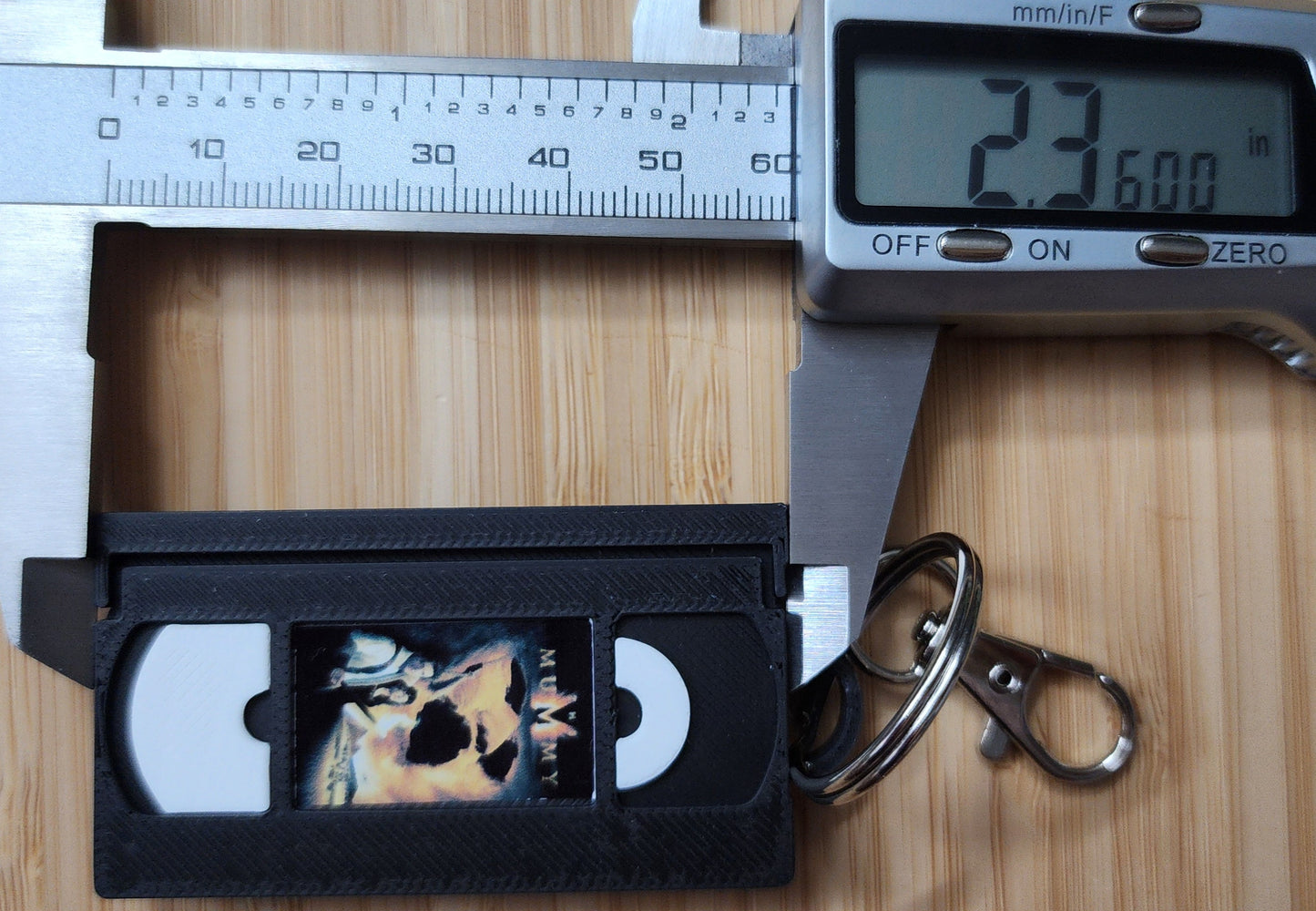 2" 3D Printed Mummy Miniature VHS Keychain | 80s 90s Nostalgia For Birthday Gift Party Favor