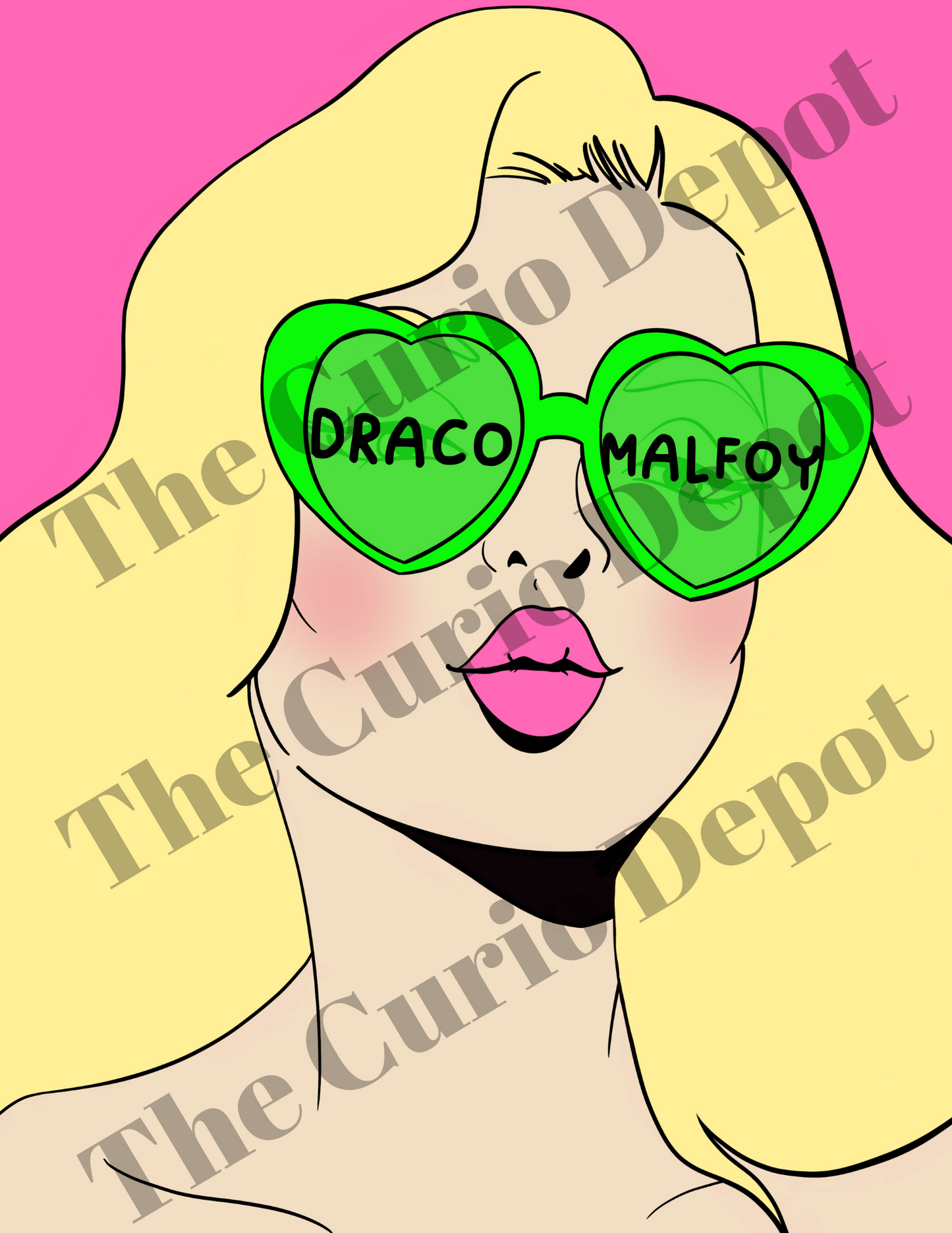 DIGITAL Draco's Blonde Girl Print