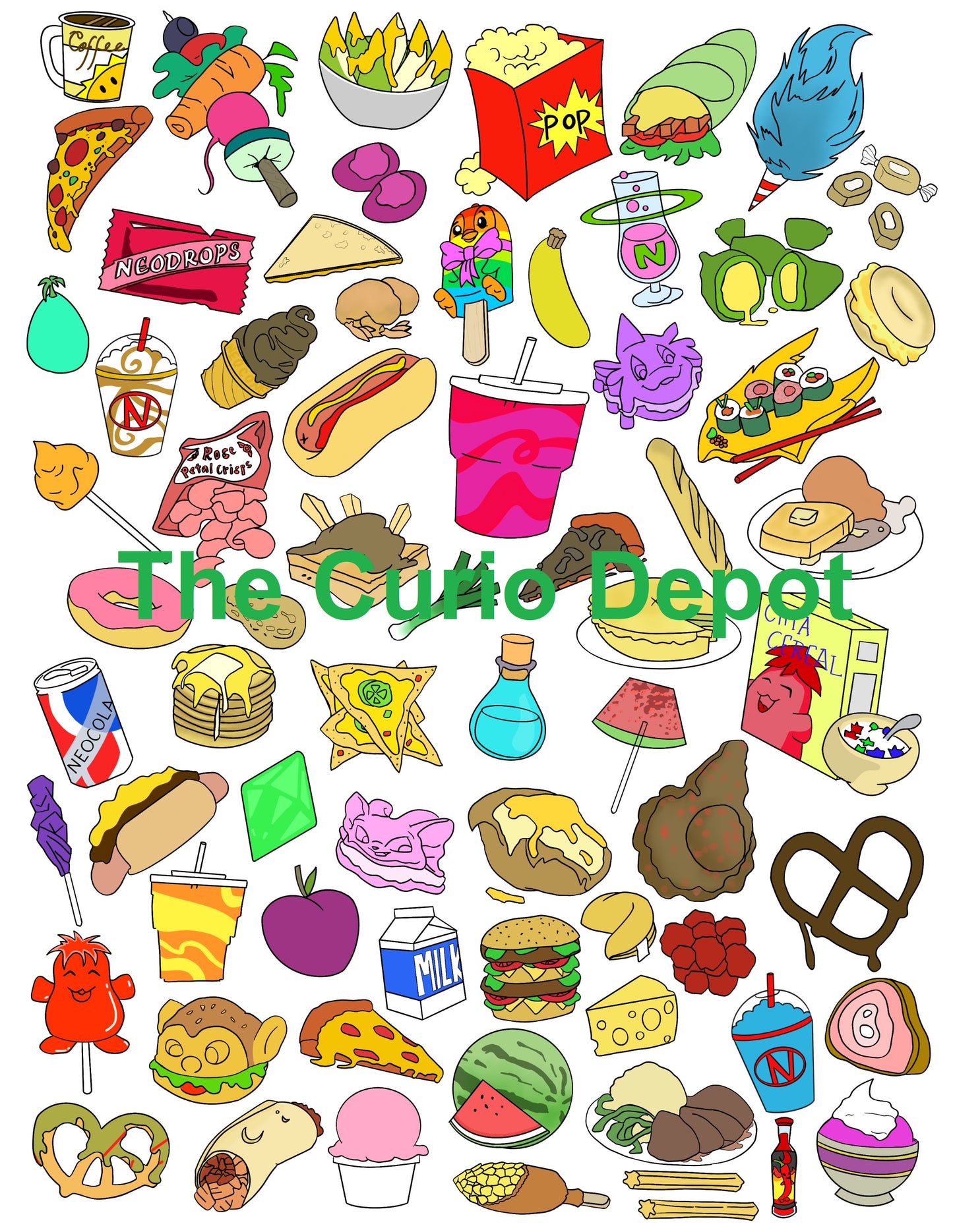 DIGITAL Gaming Pet Foodie Print