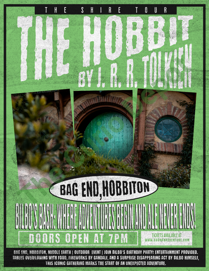 DIGITAL Download The Shire Hobbiton Tour Print