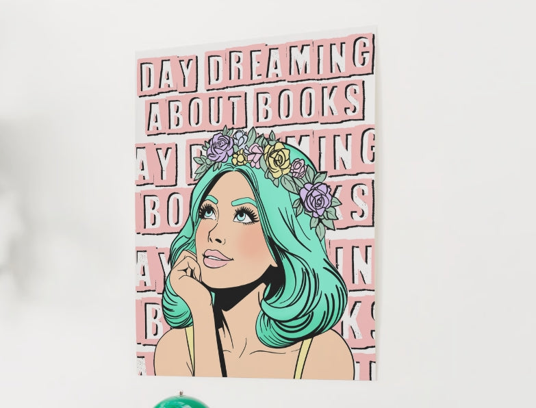 DIGITAL Day Dreaming about Books Print