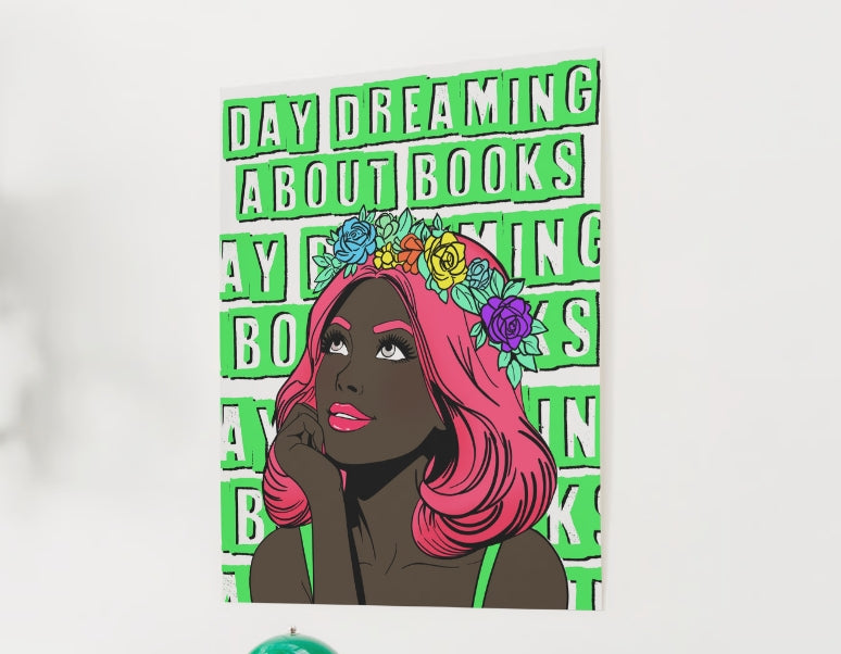DIGITAL Day Dreaming about Books Print