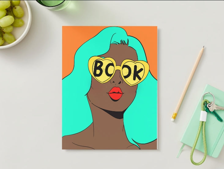 DIGITAL Book Lover Girl Print