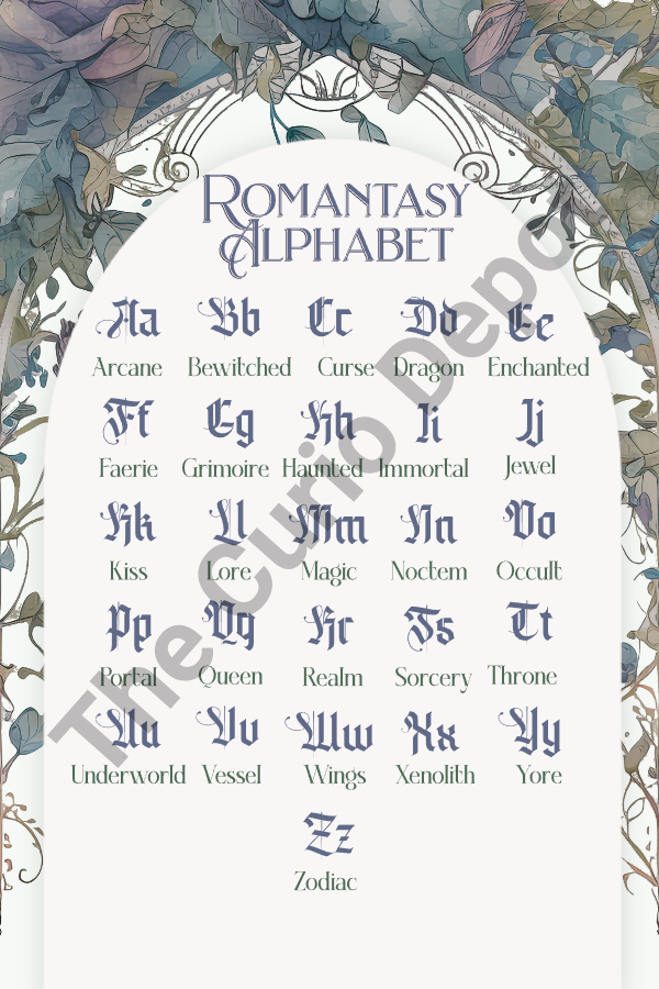 Romantasy Alphabet