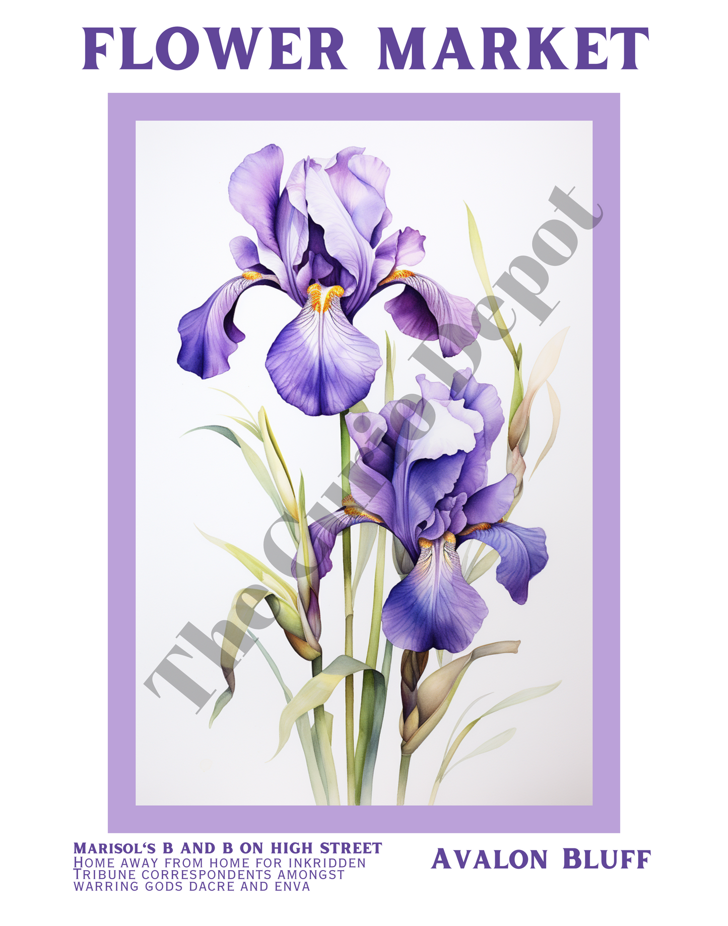 DIGITAL Flower Market Avalon Bluff Print