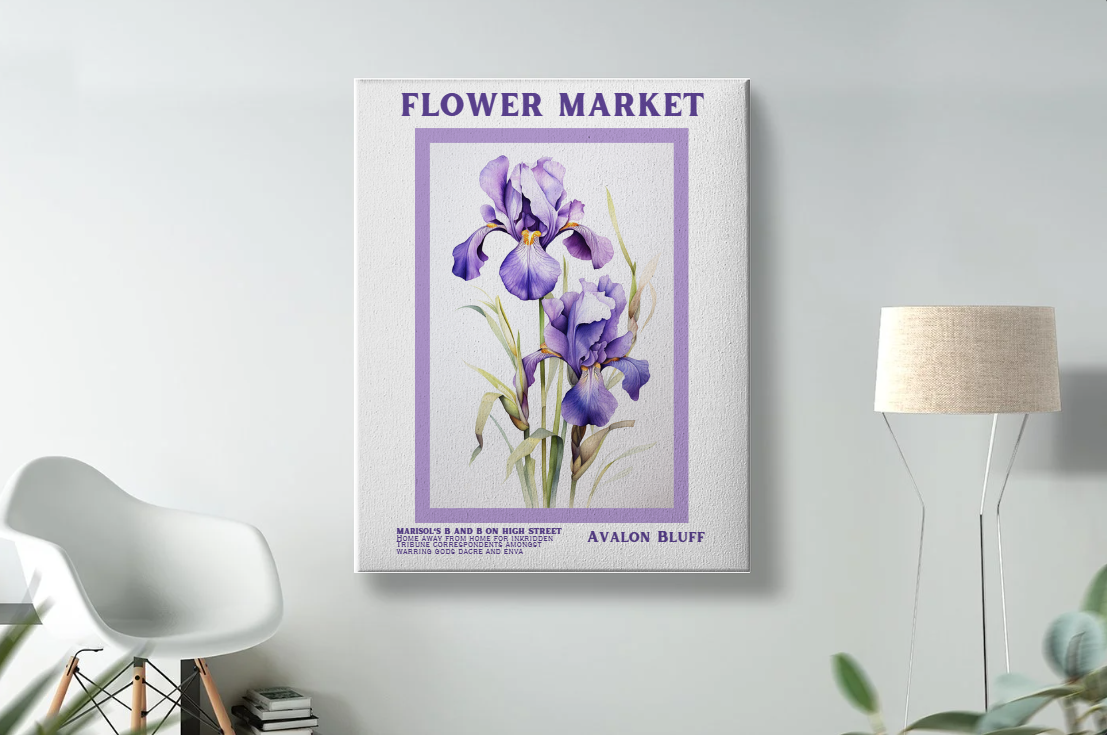DIGITAL Flower Market Avalon Bluff Print