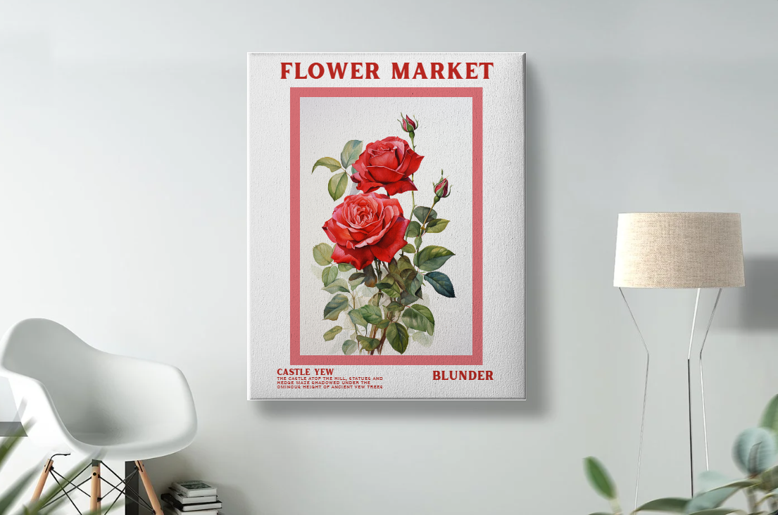DIGITAL Flower Market Blunder Print
