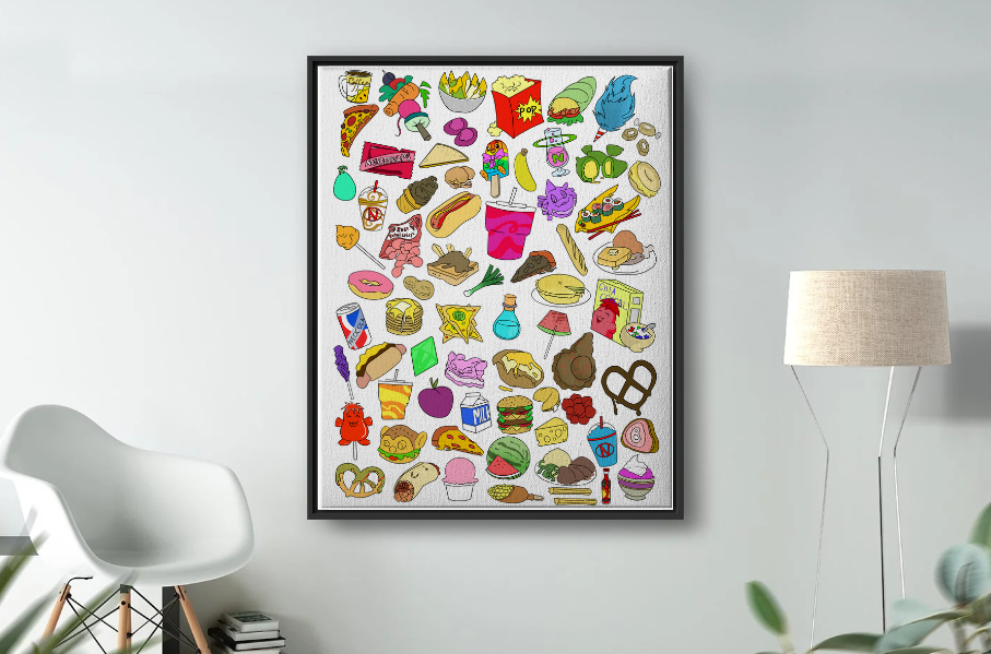 DIGITAL Gaming Pet Foodie Print