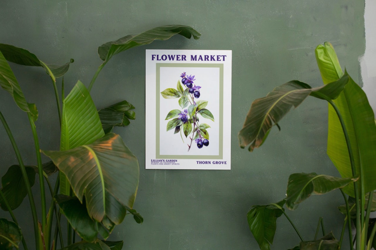 DIGITAL Belladonna Flower Market Print