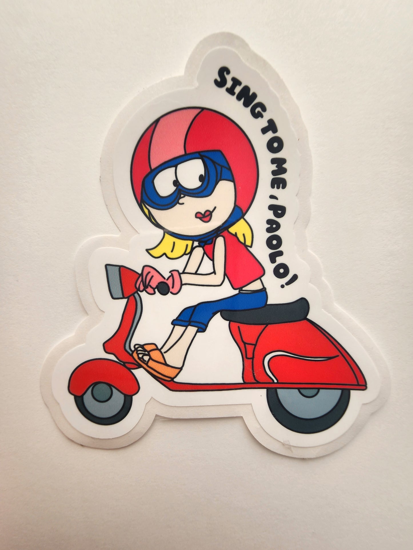 Scooter Lizzie Sticker