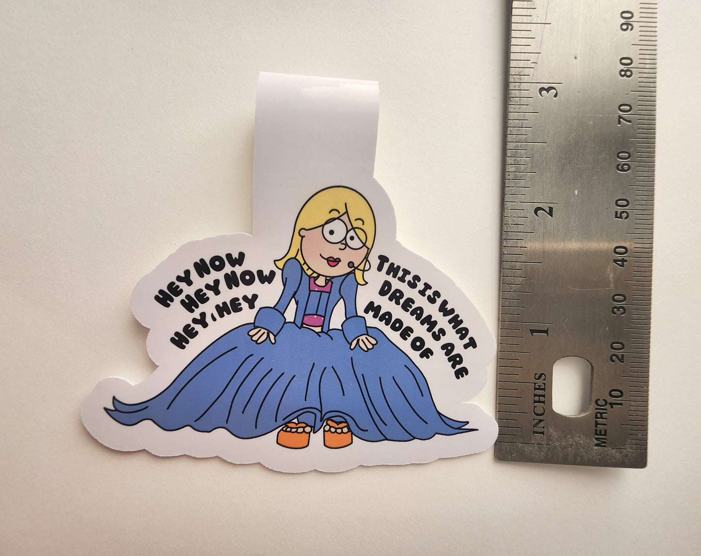 Blue Lizzie Magnetic Bookmark
