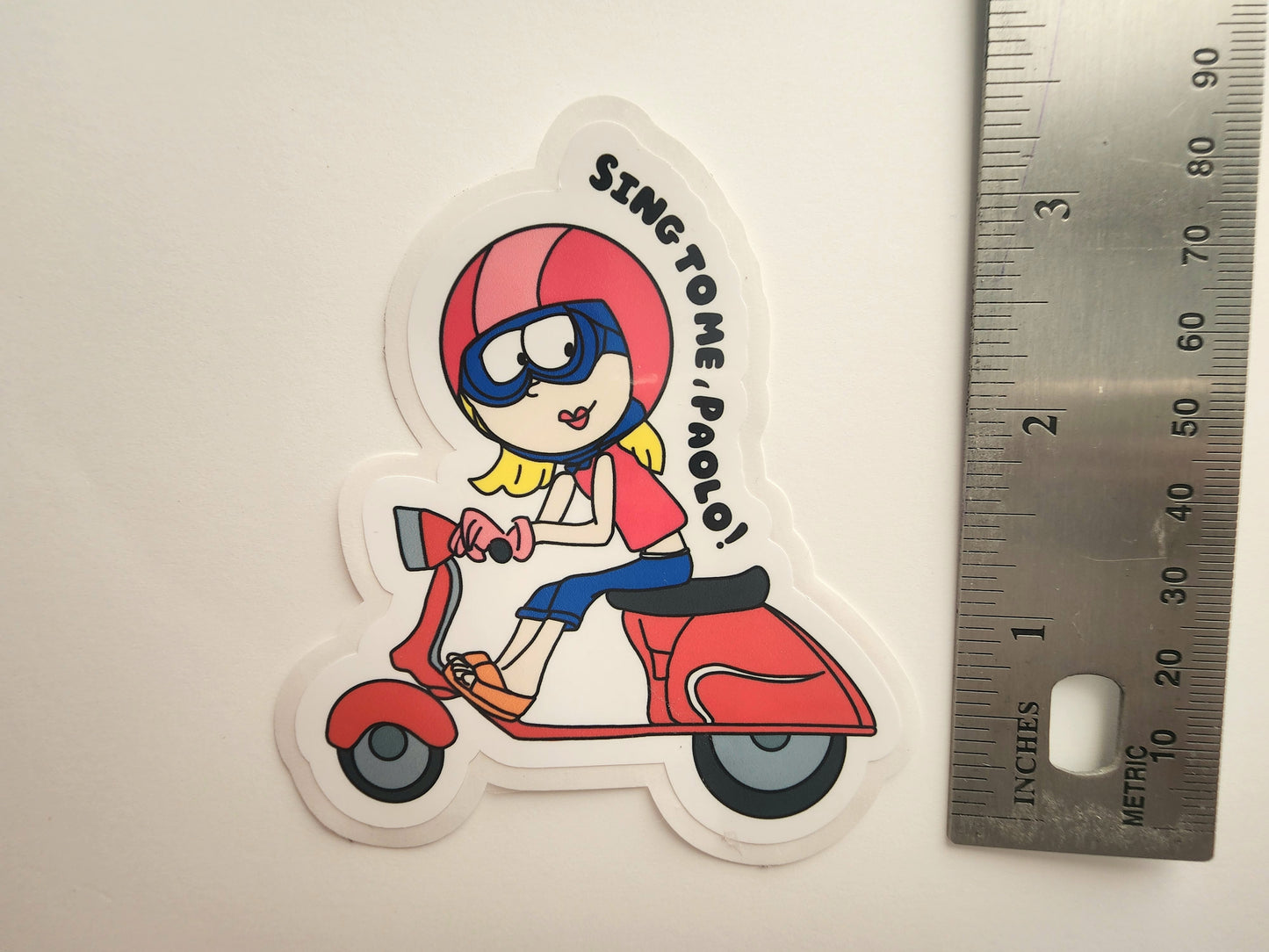 Scooter Lizzie Sticker