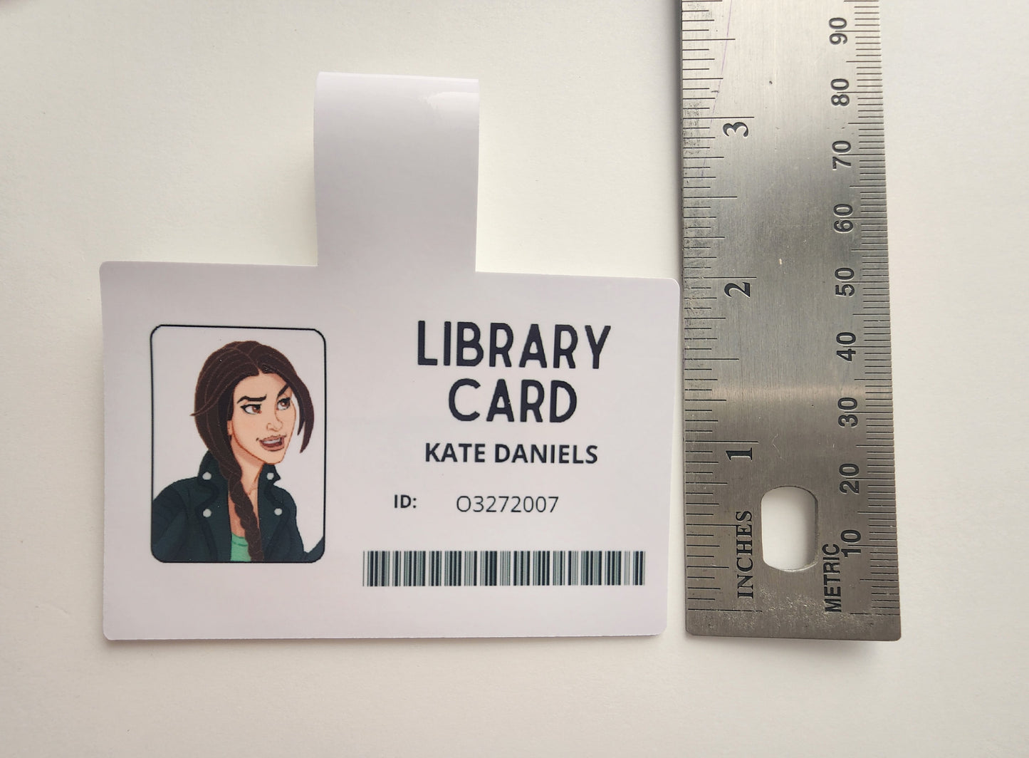 Kate Library Card Magnetic Bookmark